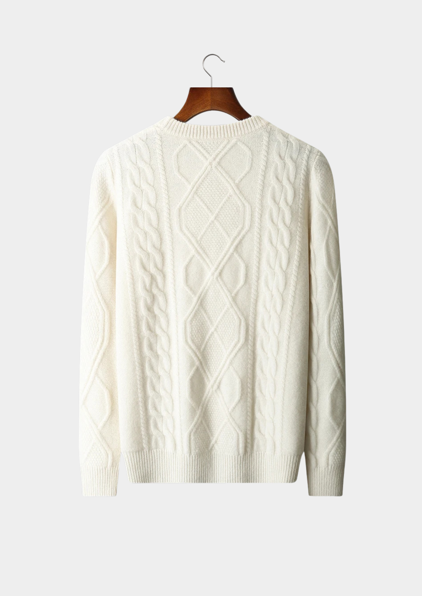 Veroux Mode | Men’s Pure Extra-Fine Merino Wool Wintertime Crewneck