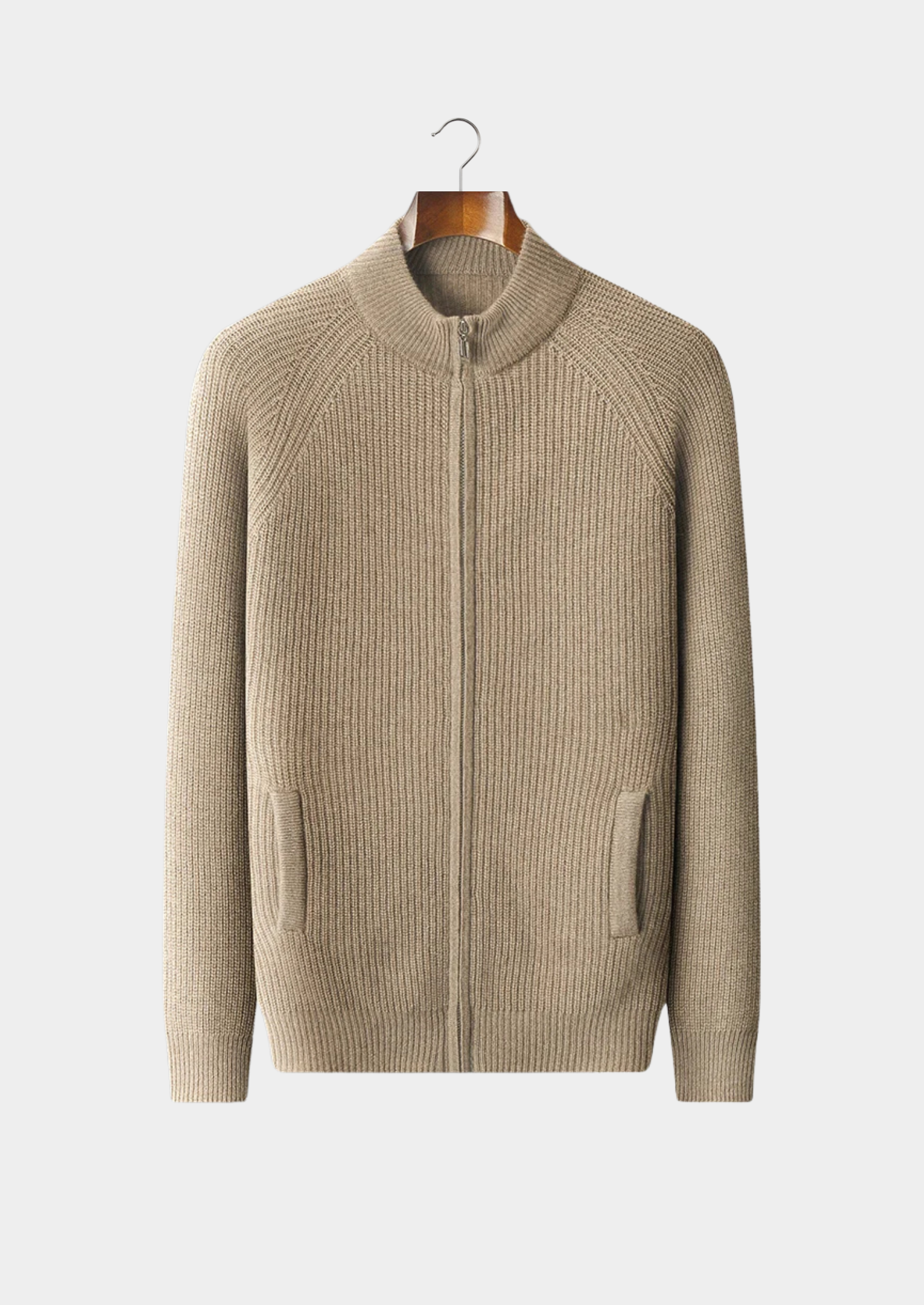 Veroux Mode | Men’s Premium Cashmere Ribbed Cardigan