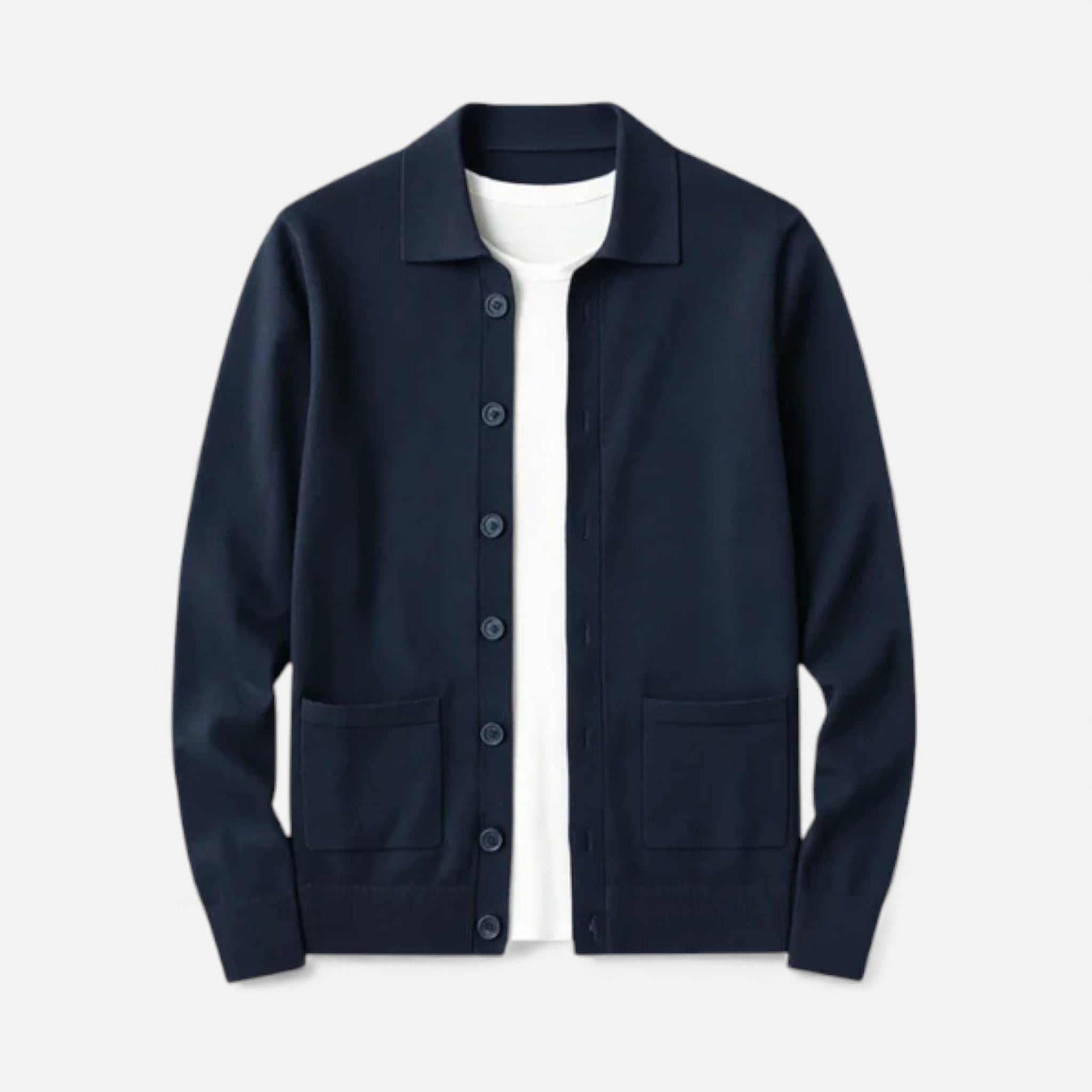 Veroux Mode | Men’s Polo Cardigan – Morley Edition
