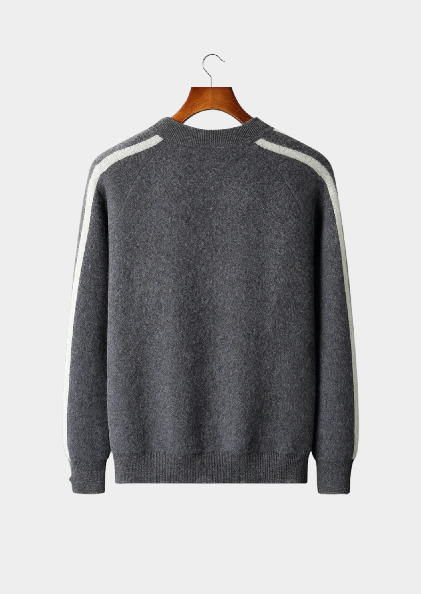 Veroux Mode | Men’s Pure Extra-Fine Merino Wool Striped Cardigan
