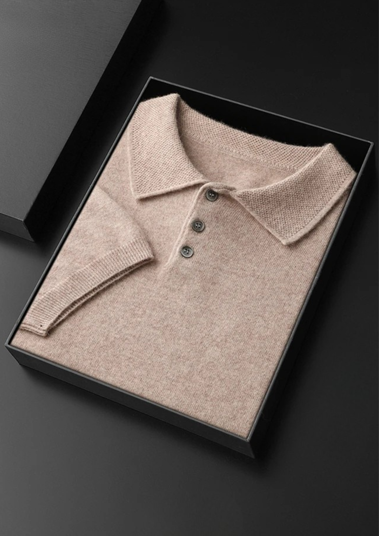 Veroux Mode | Men’s Premium Cashmere Classic Polo Shirt