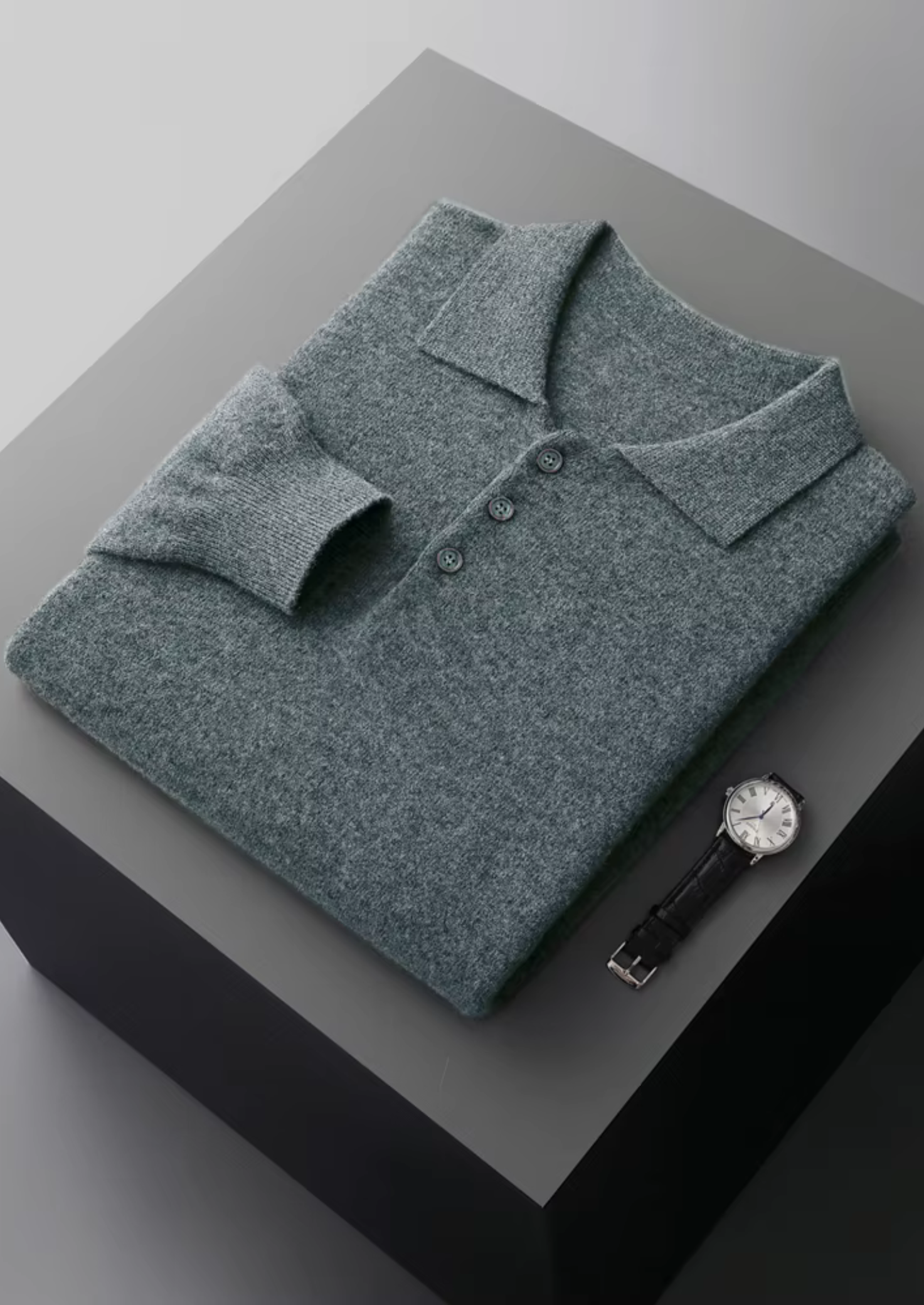 Veroux Mode | Men’s Pure Extra-Fine Merino Wool Classic Sweater Polo
