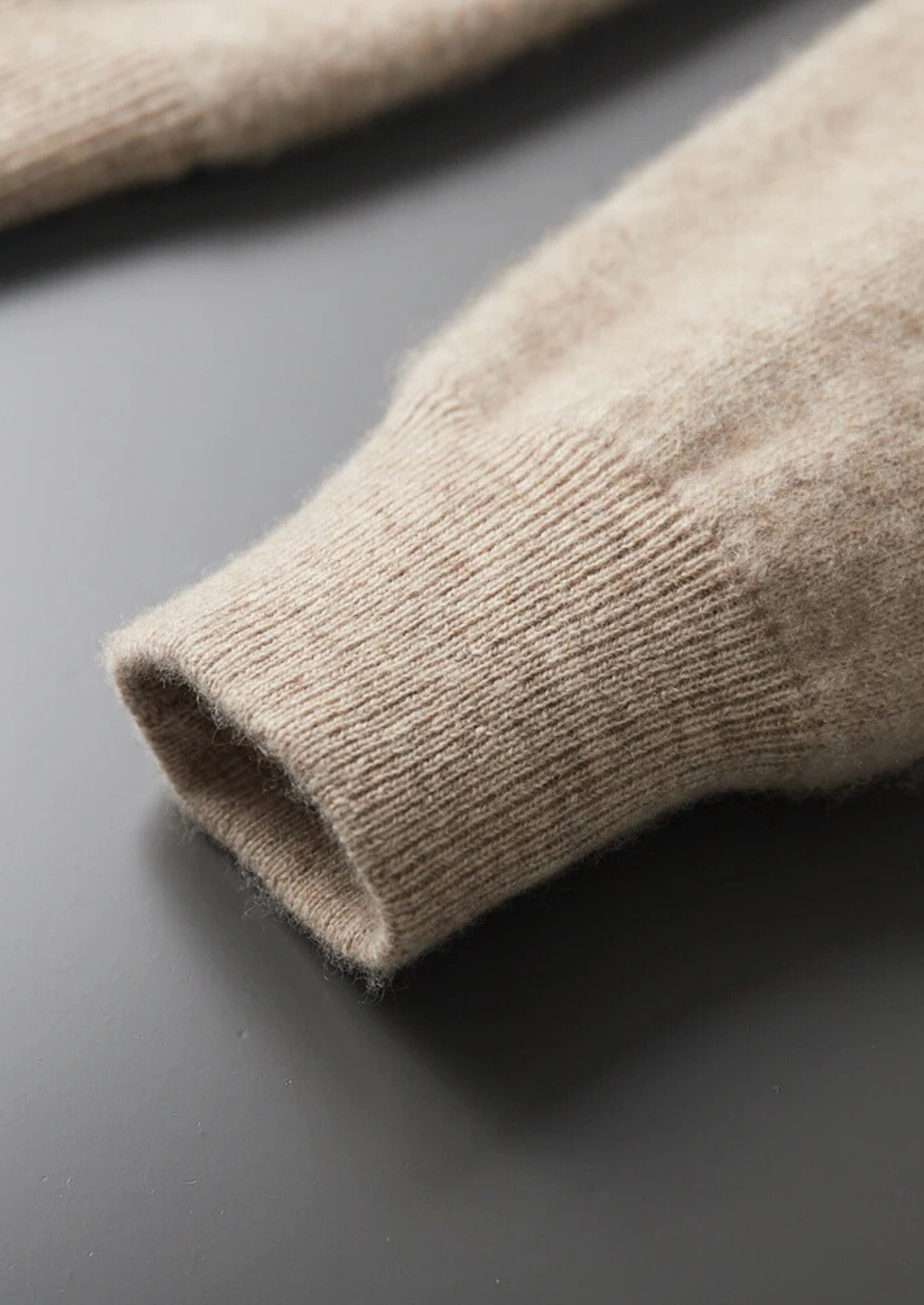 Veroux Mode | Men’s Premium Cashmere Two-Tone Zip Cardigan