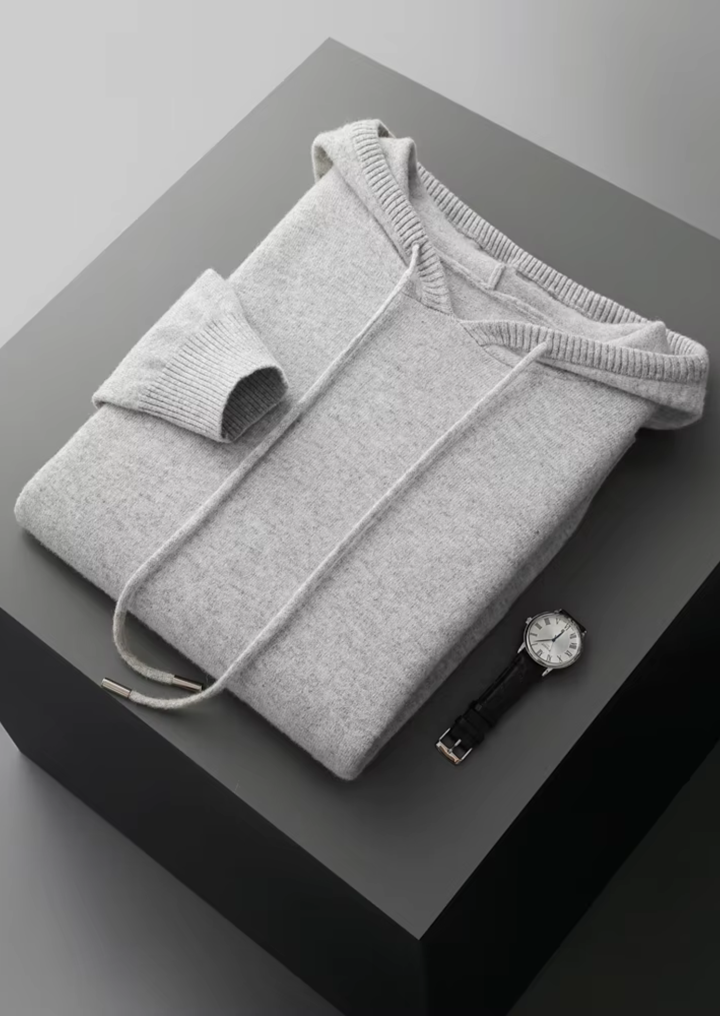 Veroux Mode | Men’s Pure Extra-Fine Merino Wool Leisure Hoodie