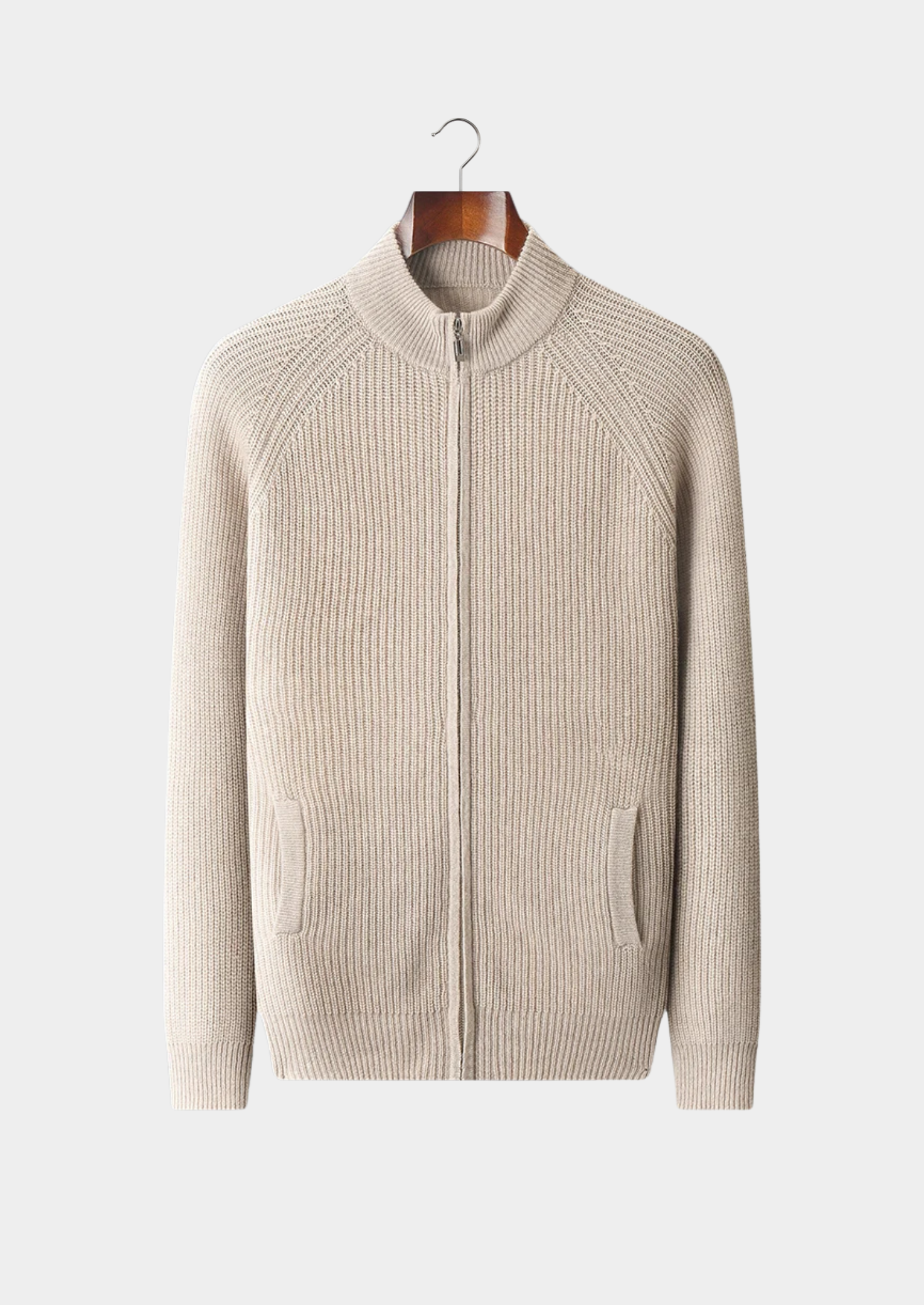 Veroux Mode | Men’s Premium Cashmere Ribbed Cardigan