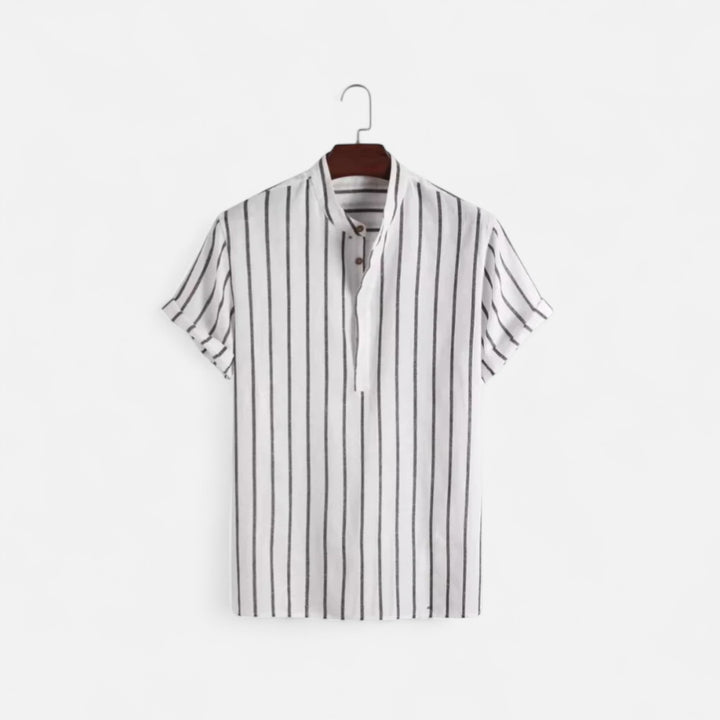 Veroux Mode | Men’s Sailor Polo Shirt – Nautical Charm, Timeless Casual Elegance