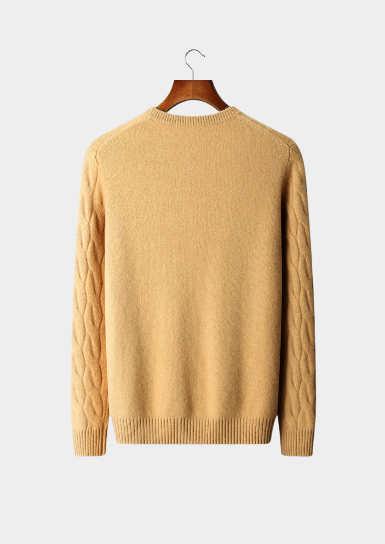 Veroux Mode | Men’s Premium Cashmere Cable Crewneck