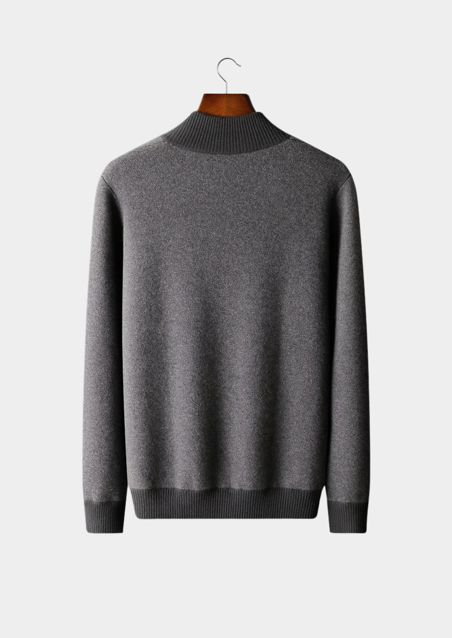 Veroux Mode | Men’s Premium Cashmere Jacquard Zip Cardigan