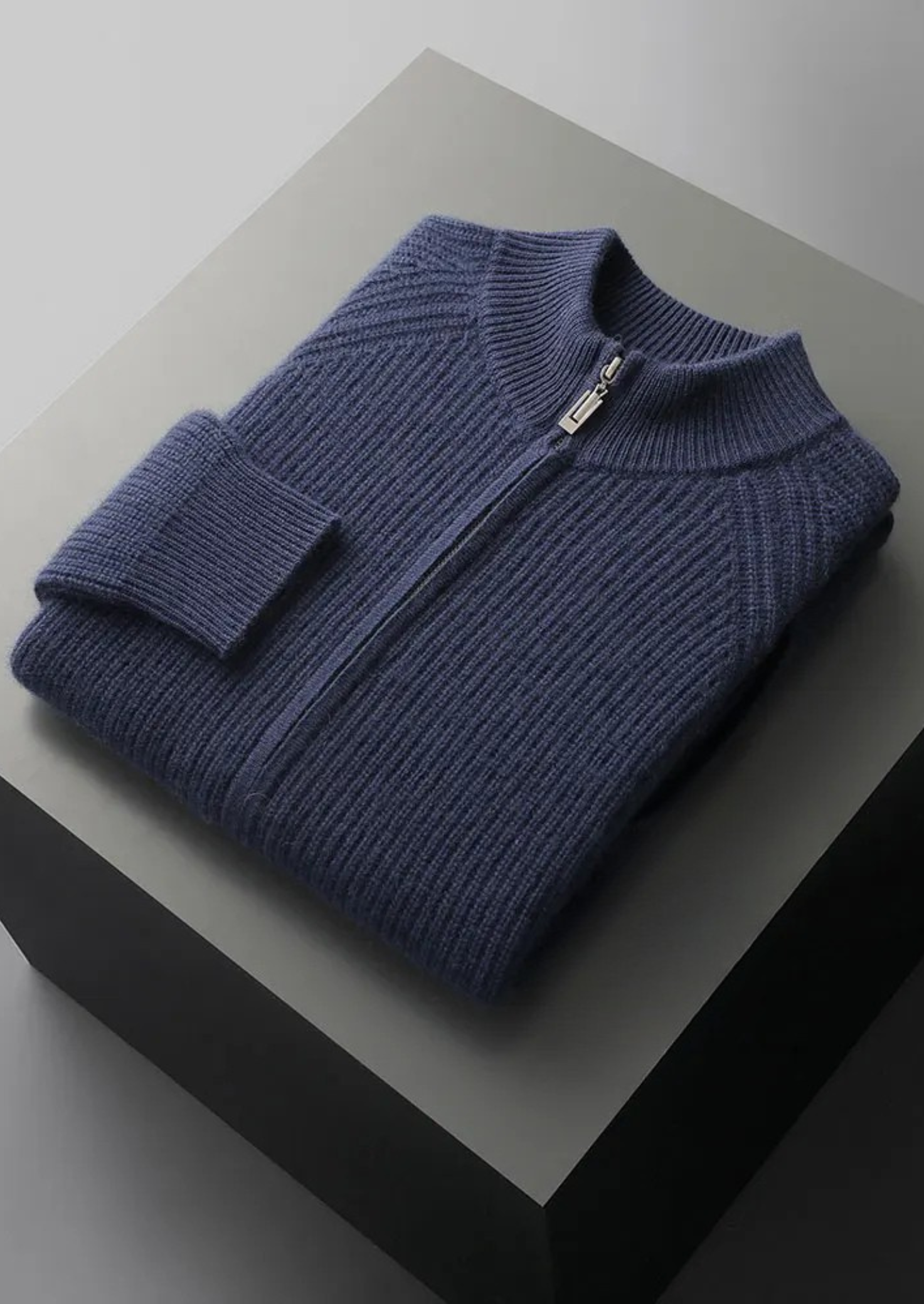 Veroux Mode | Men’s Premium Cashmere Ribbed Cardigan