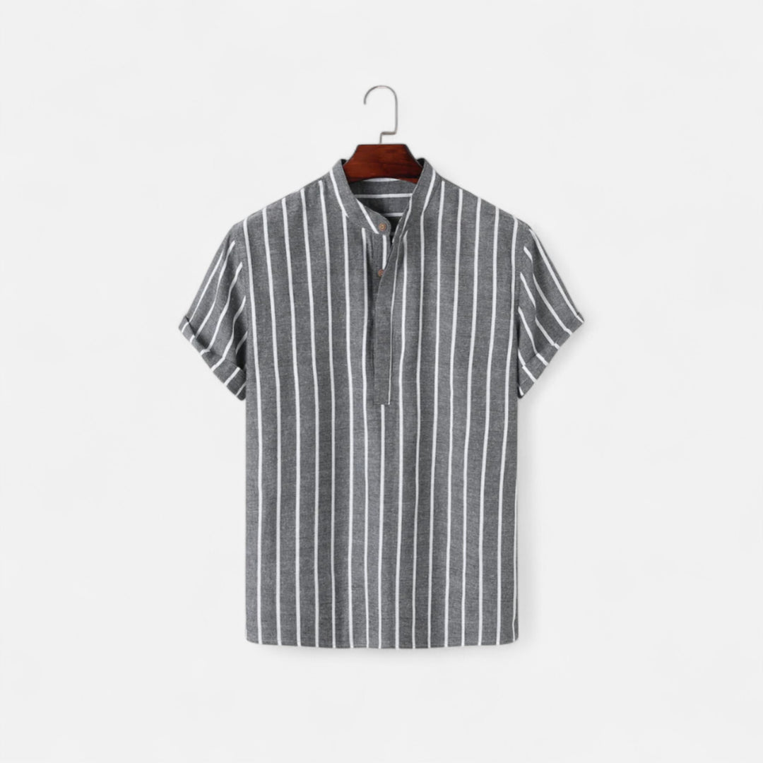 Veroux Mode | Men’s Sailor Polo Shirt – Nautical Charm, Timeless Casual Elegance