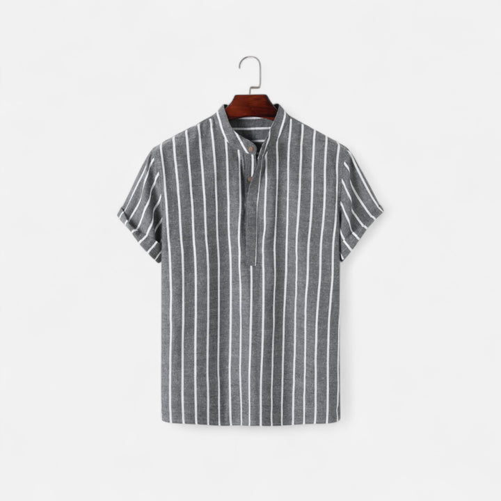 Veroux Mode | Men’s Sailor Polo Shirt – Nautical Charm, Timeless Casual Elegance