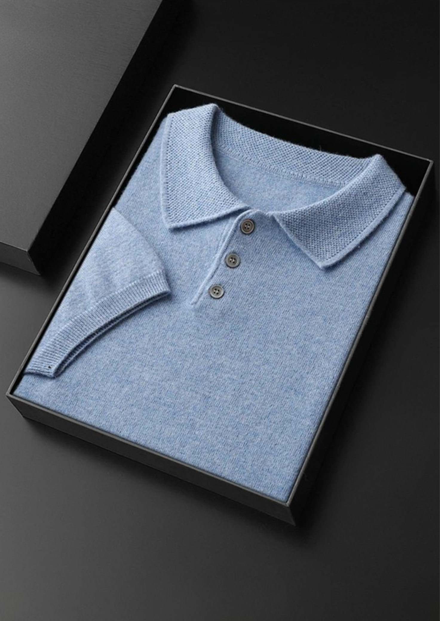 Veroux Mode | Men’s Premium Cashmere Classic Polo Shirt