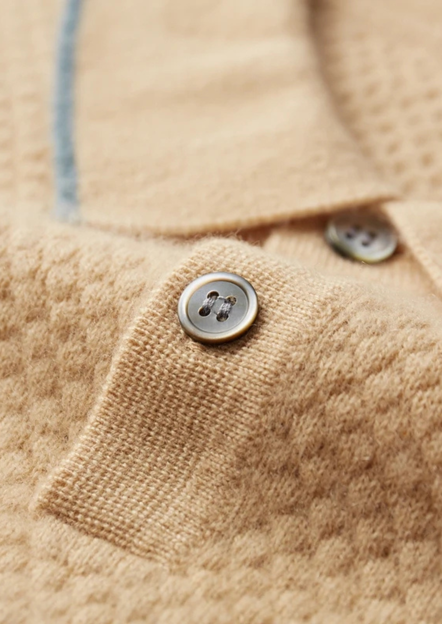 Veroux Mode | Men’s Premium Cashmere Two-Tone Polo