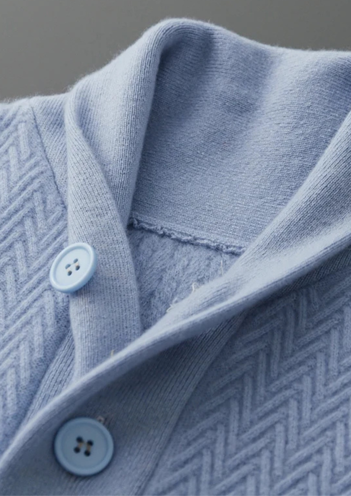 Veroux Mode | Men’s Premium Cashmere Zigzag Button Sweater