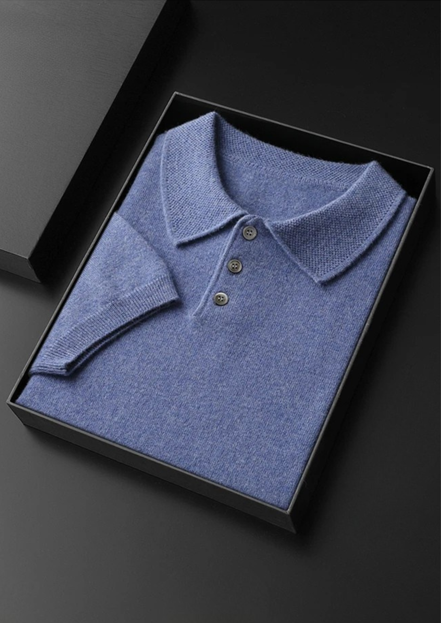 Veroux Mode | Men’s Premium Cashmere Classic Polo Shirt