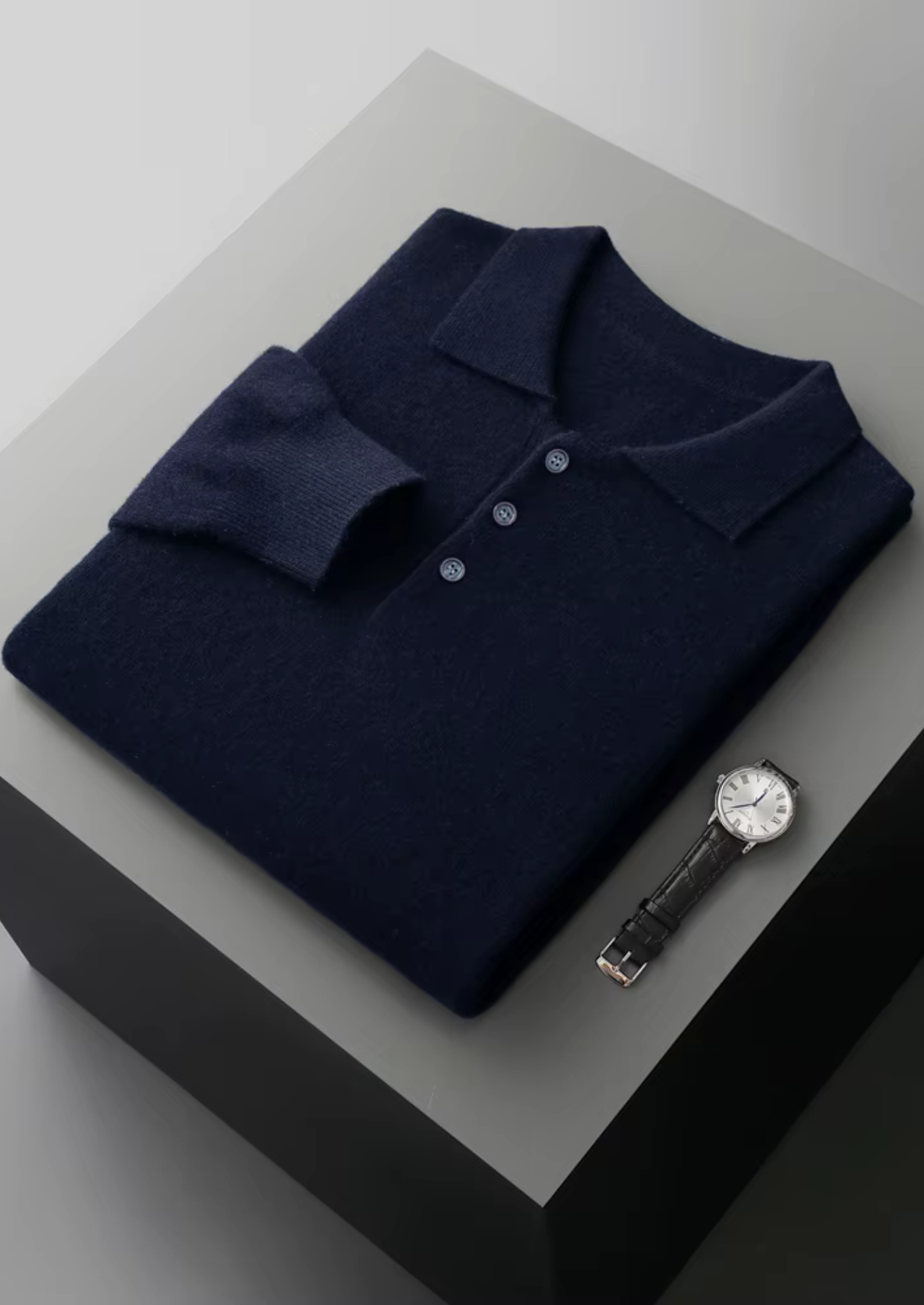 Veroux Mode | Men’s Pure Extra-Fine Merino Wool Classic Sweater Polo