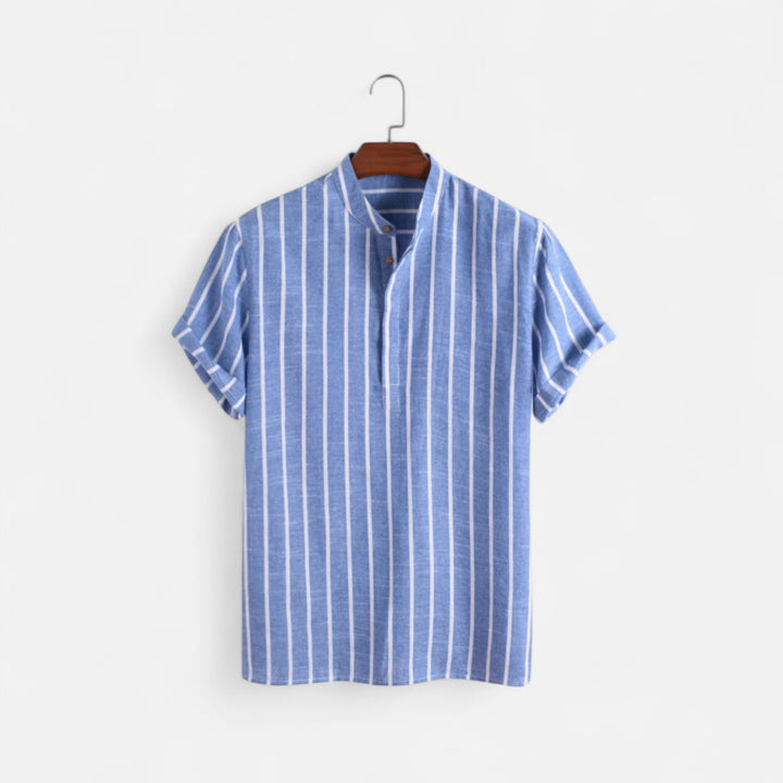 Veroux Mode | Men’s Sailor Polo Shirt – Nautical Charm, Timeless Casual Elegance
