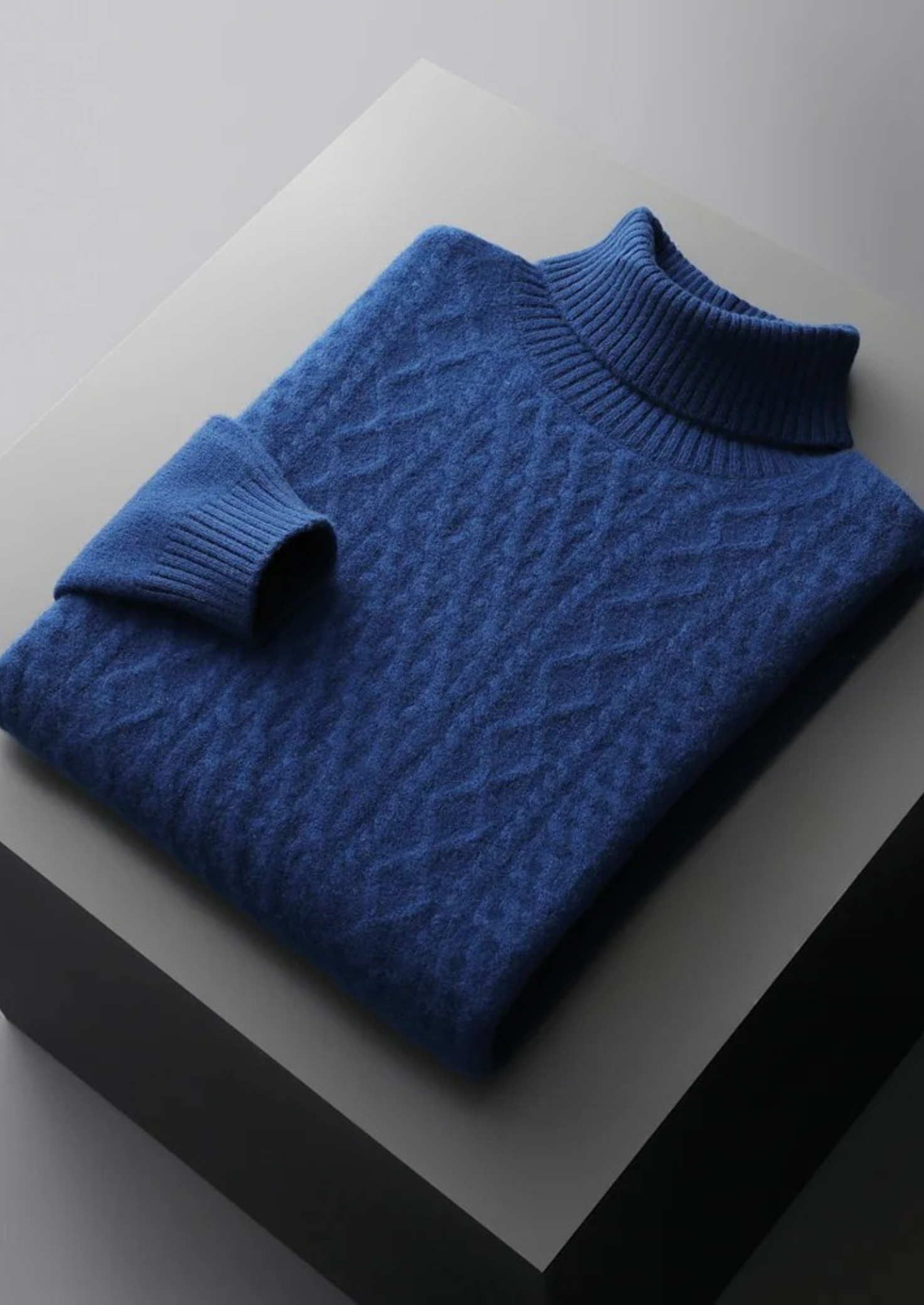 Veroux Mode | Men’s Pure Extra-Fine Merino Wool Wintertime Rollneck
