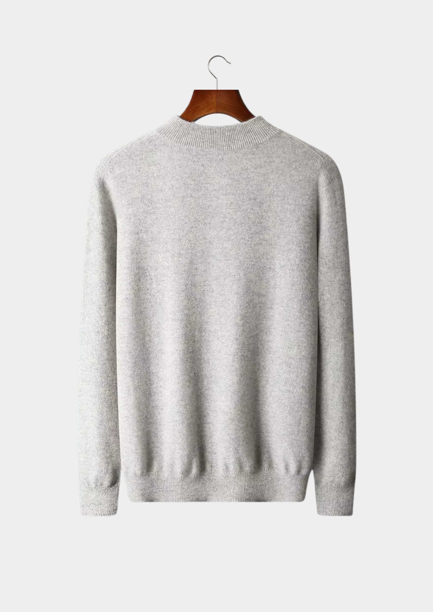 Veroux Mode | Men’s Pure Extra-Fine Merino Wool Classic Mockneck