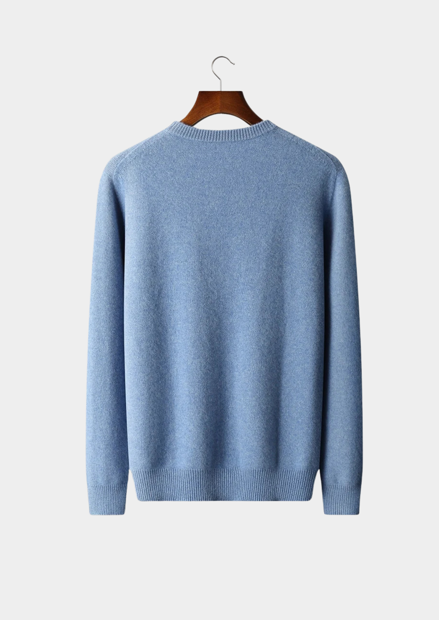 Veroux Mode | Men’s Pure Extra-Fine Merino Wool Classic Crewneck