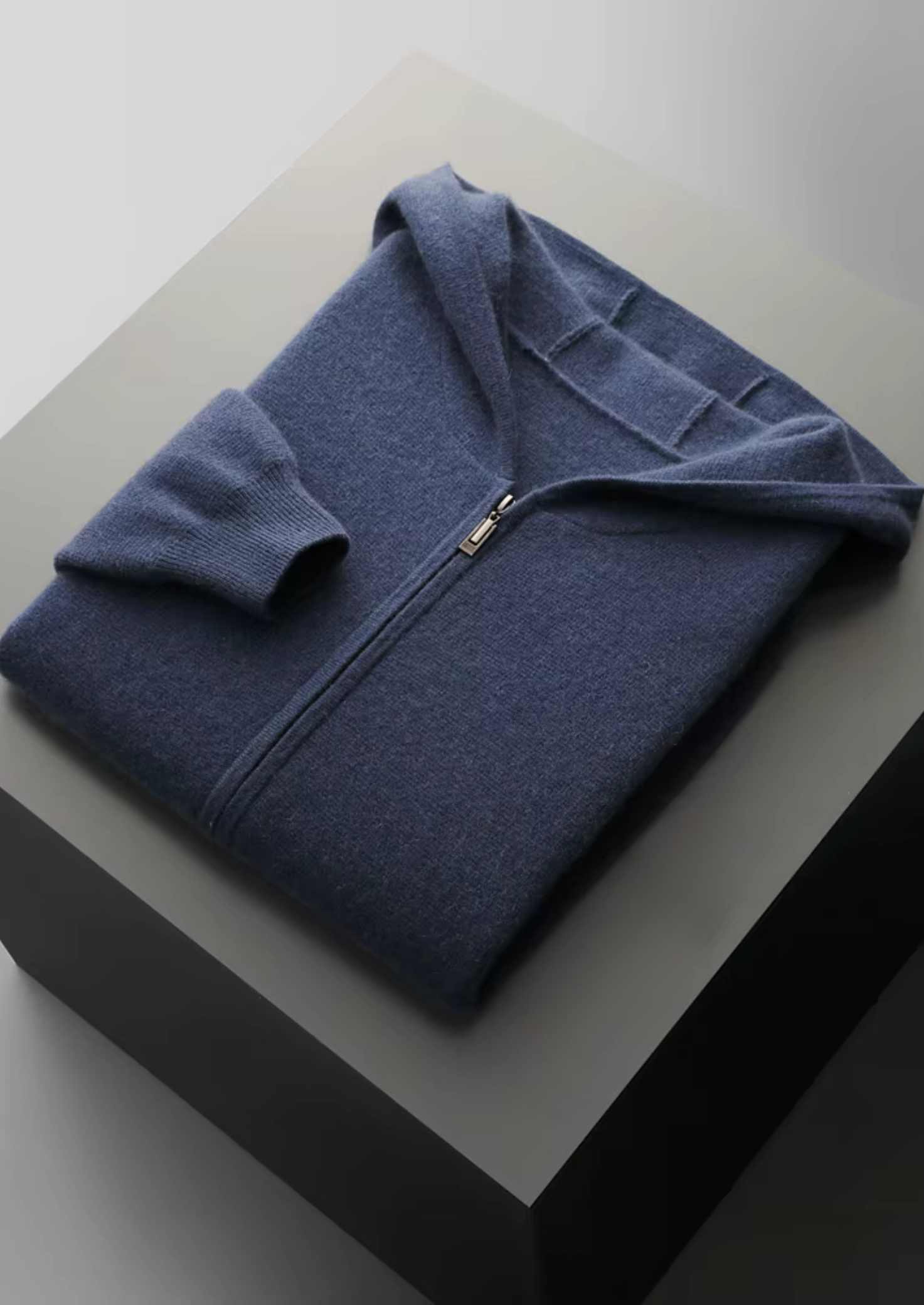 Veroux Mode | Men’s Pure Extra-Fine Merino Wool Zipper Hoodie