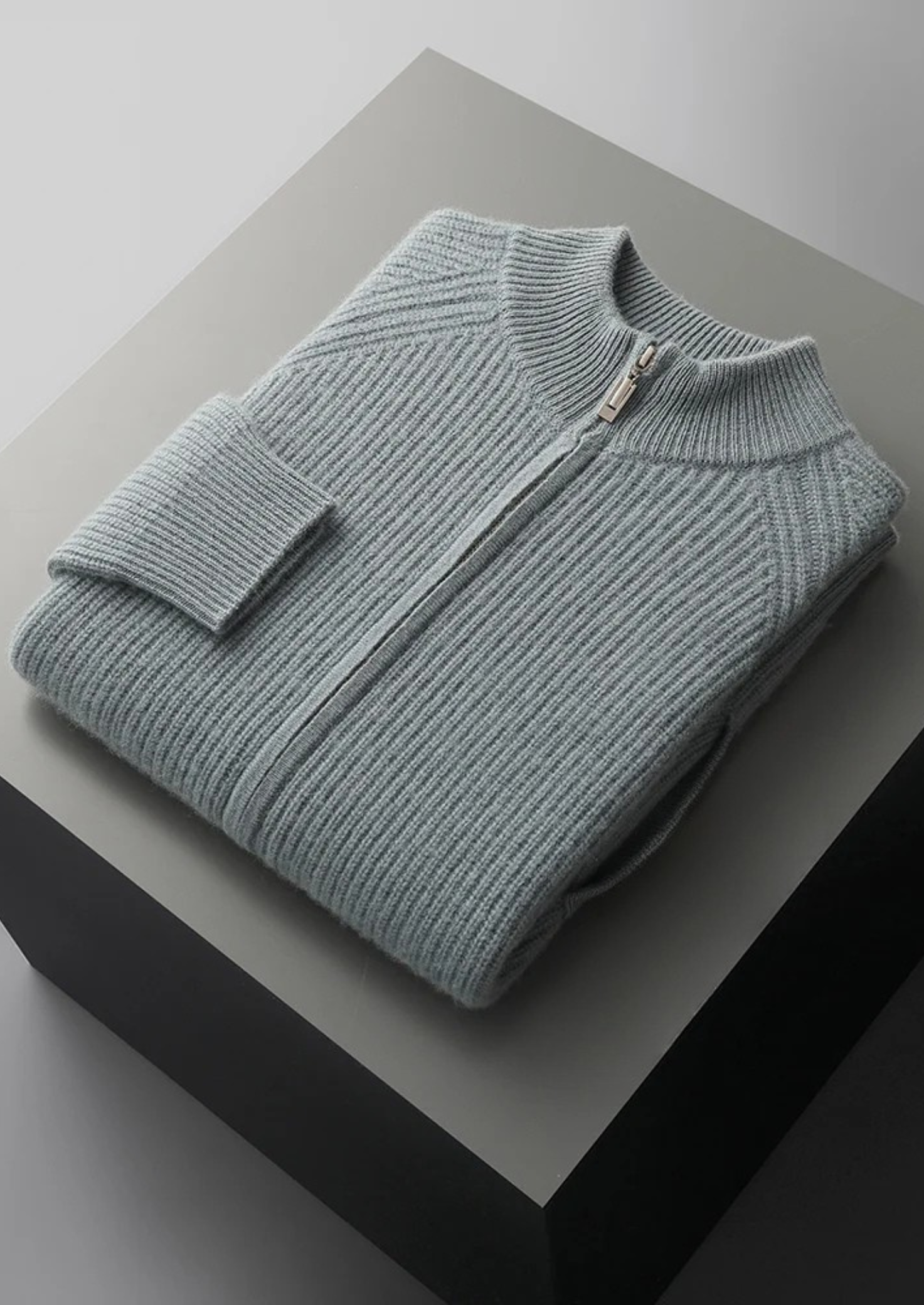 Veroux Mode | Men’s Premium Cashmere Ribbed Cardigan
