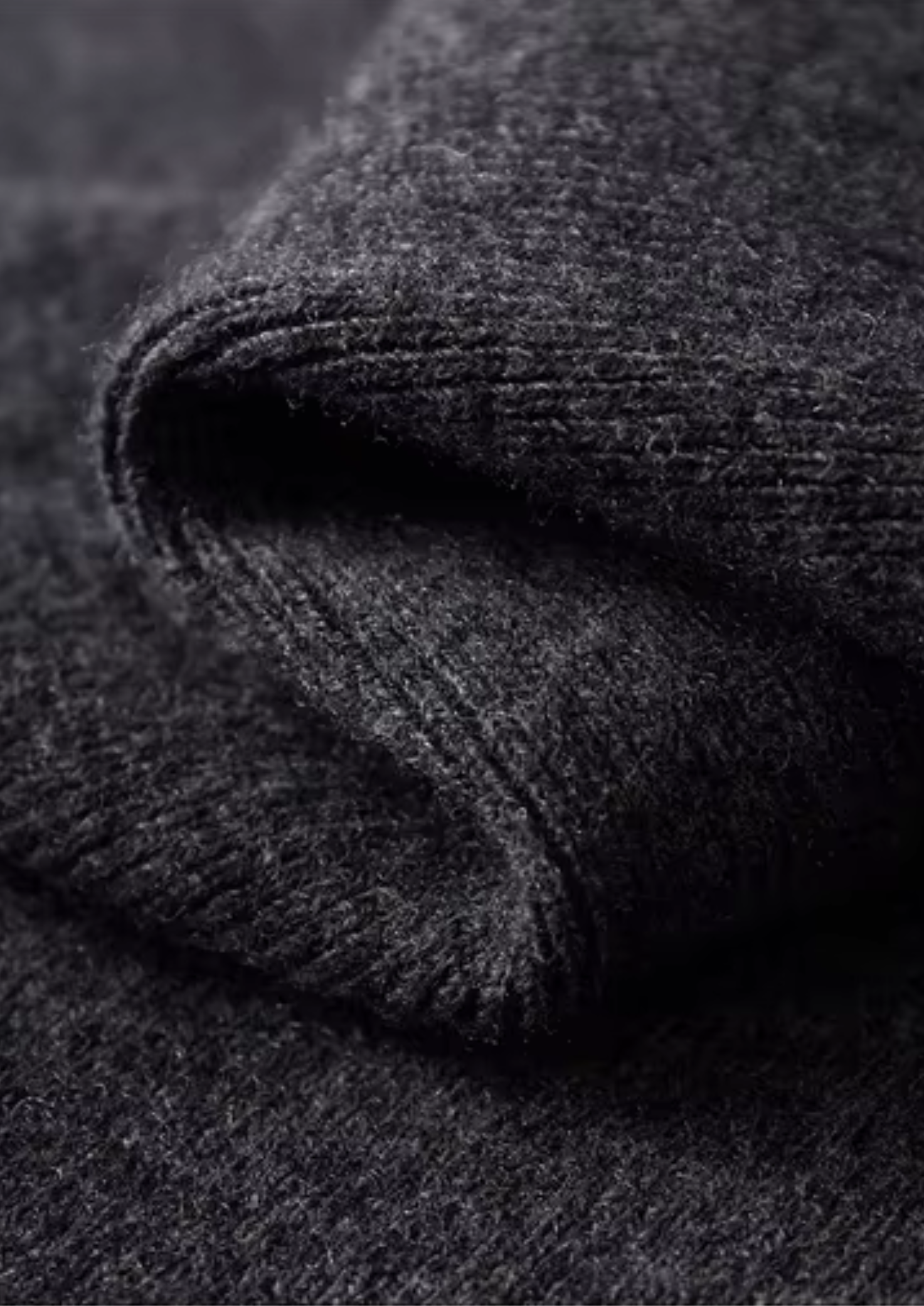 Veroux Mode | Men’s Pure Extra-Fine Merino Wool Ribbed Polo Cardigan