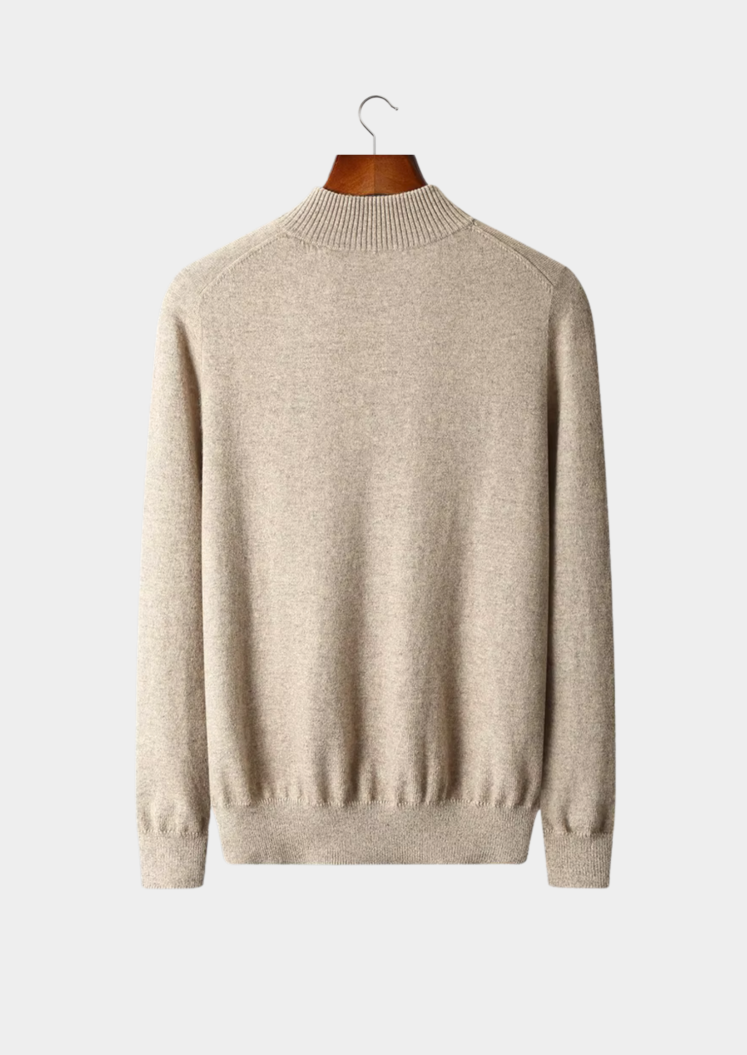 Veroux Mode | Men’s Pure Extra-Fine Merino Wool Half Zip Sweater