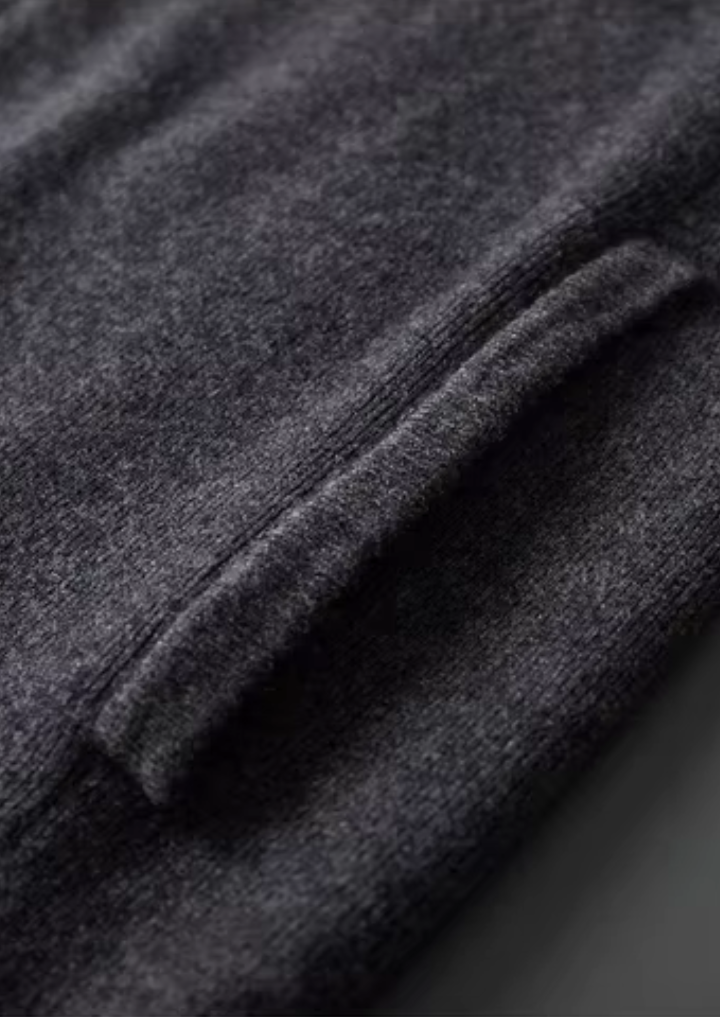 Veroux Mode | Men’s Pure Extra-Fine Merino Wool Ribbed Polo Cardigan
