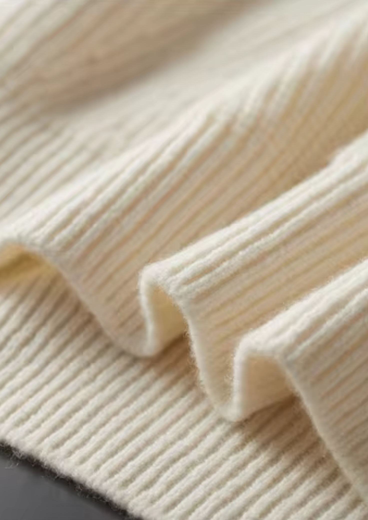 Veroux Mode | Men’s Pure Extra-Fine Merino Wool Ribbed Half-Zip