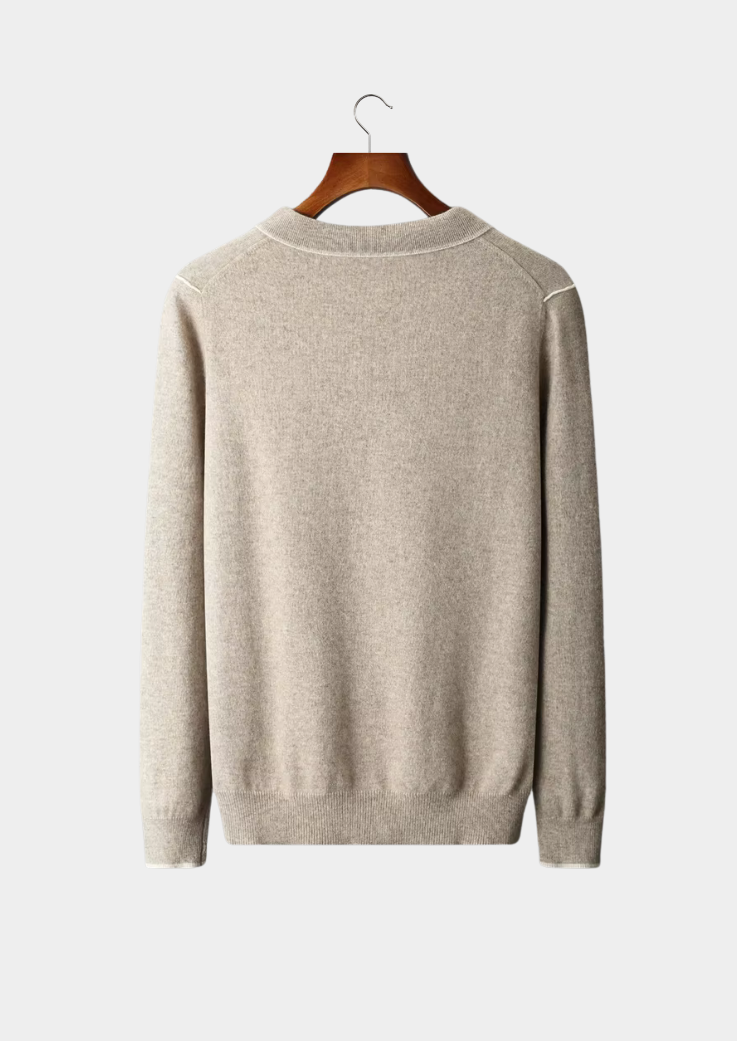 Veroux Mode | Men’s Premium Cashmere Two Tone Button Polo
