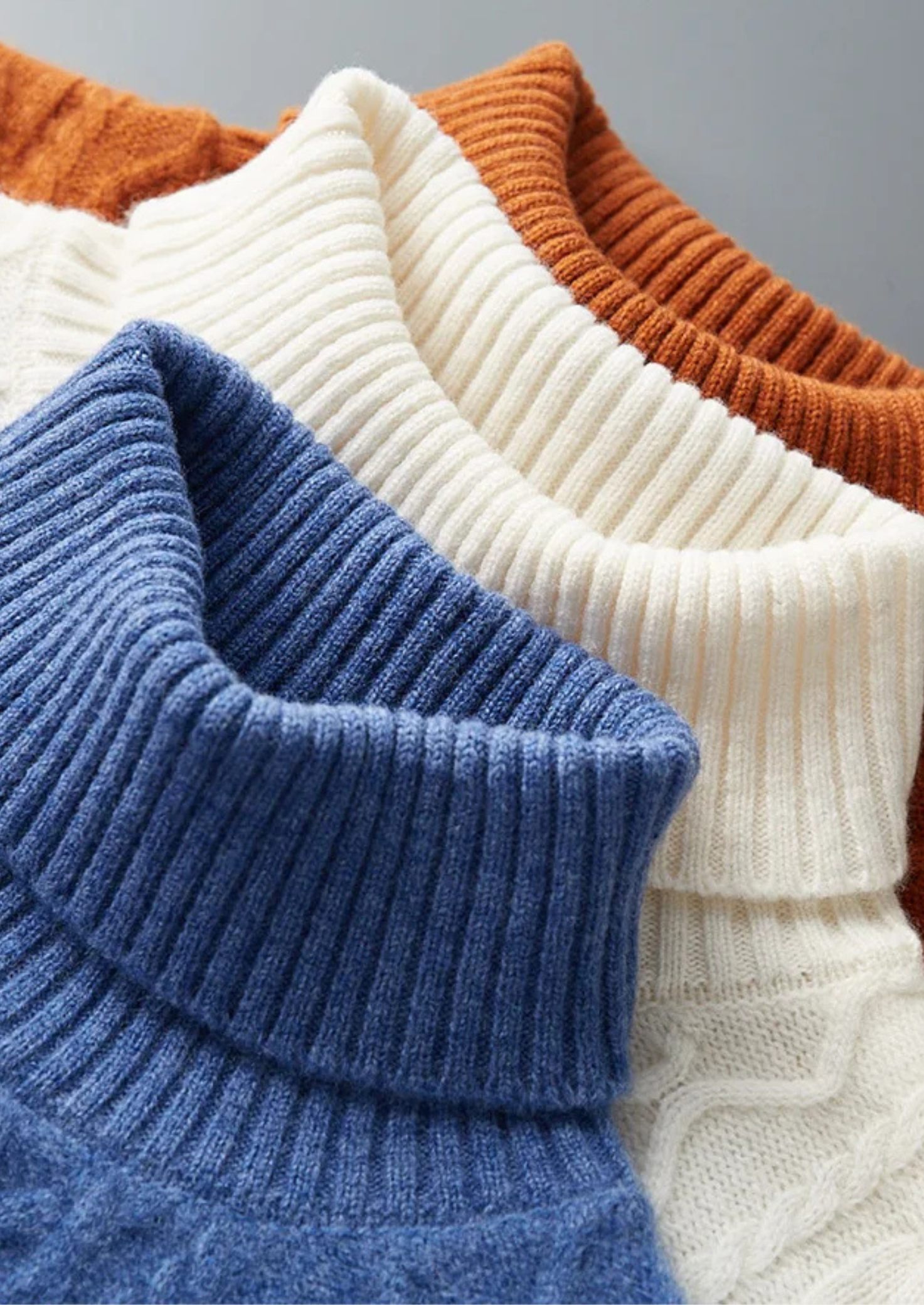 Veroux Mode | Men’s Pure Extra-Fine Merino Wool Wintertime Rollneck