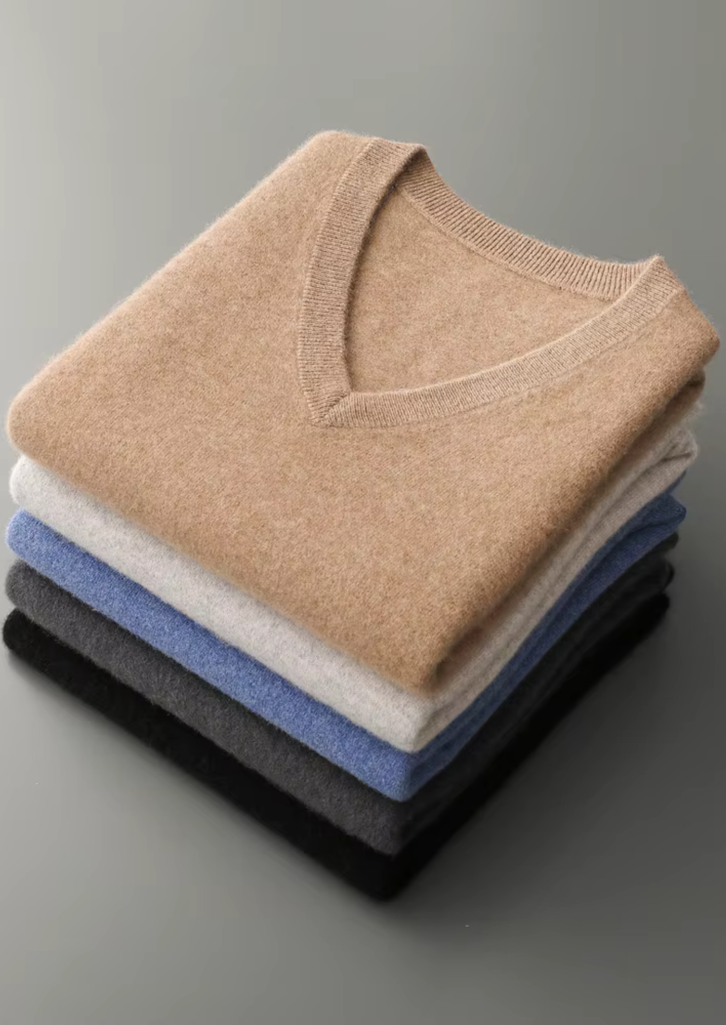 Veroux Mode | Men’s Pure Extra-Fine Merino Wool V-Neck Vest