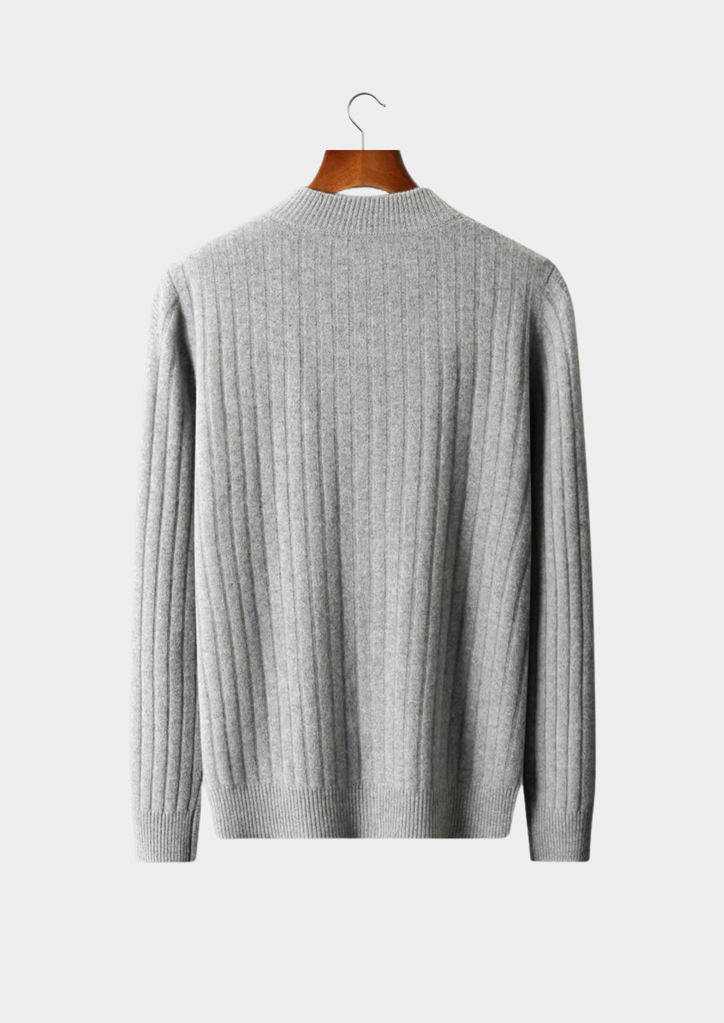 Veroux Mode | Men’s Pure Extra-Fine Merino Wool Patterned Zip Cardigan