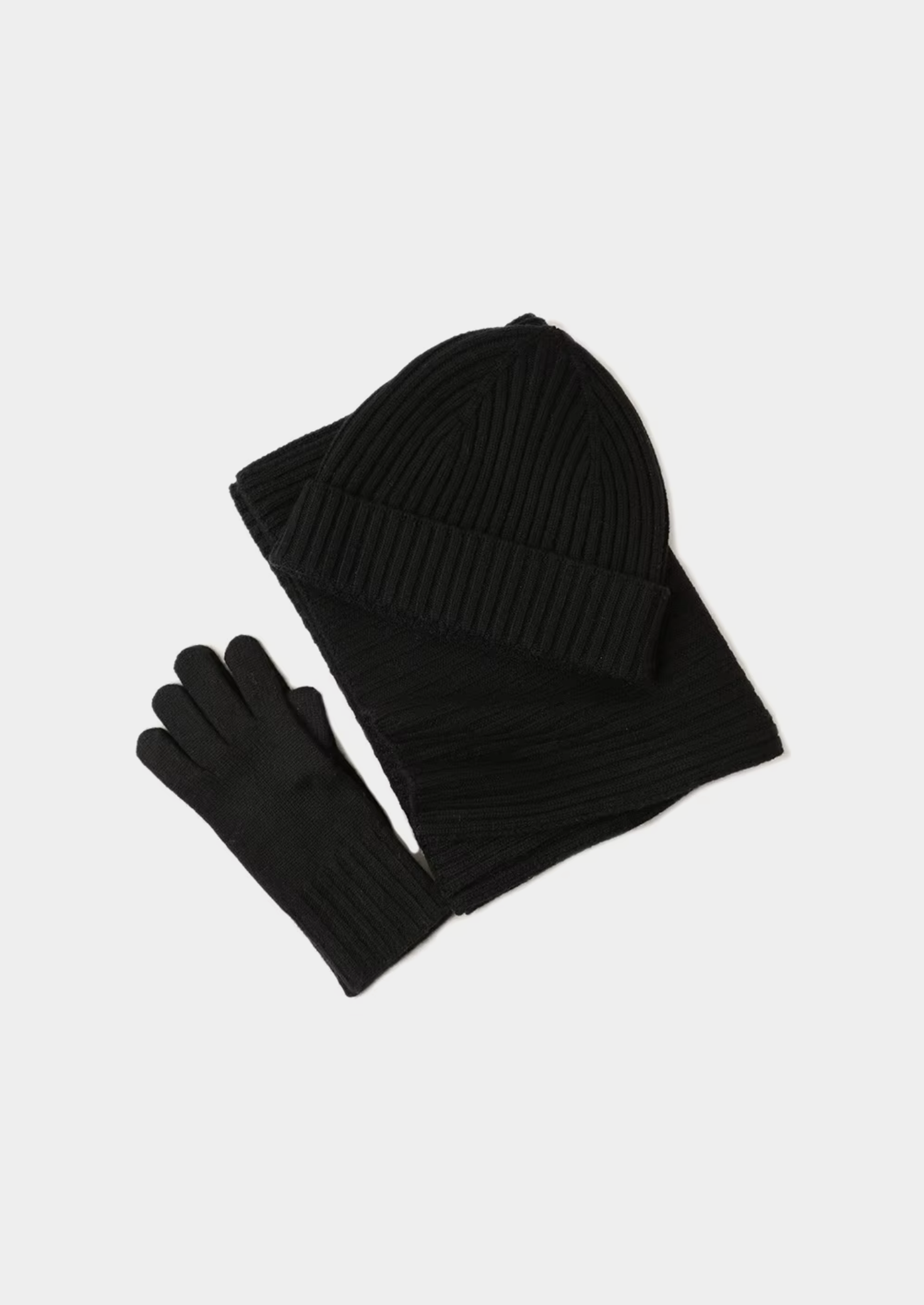 Veroux Mode | Men’s Pure Extra-Fine Merino Wool Wintertime Essentials – Black