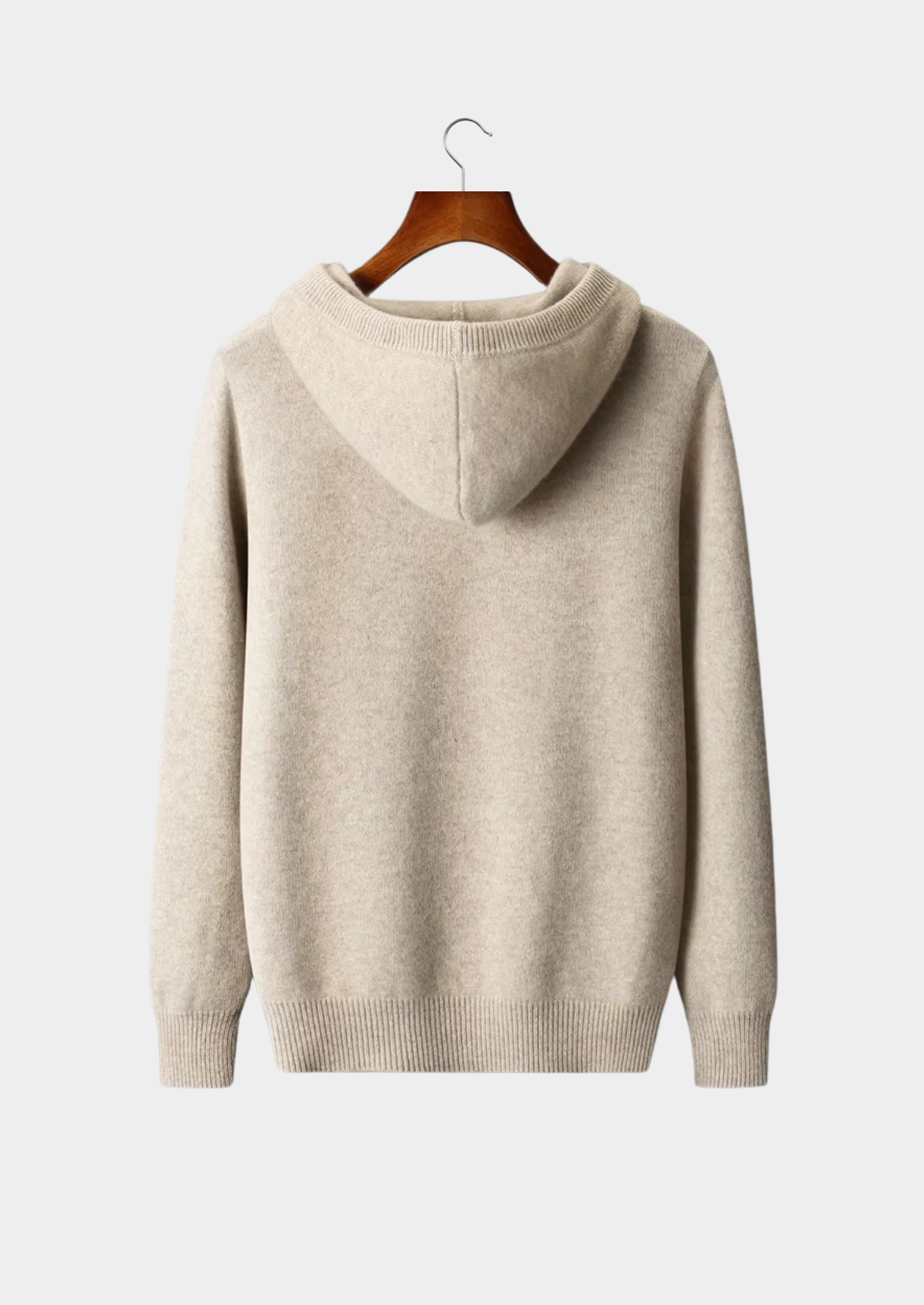 Veroux Mode | Men’s Pure Extra-Fine Merino Wool Button Hoodie