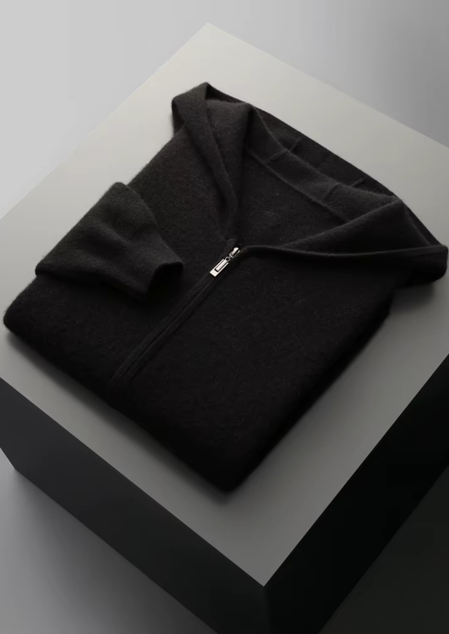 Veroux Mode | Men’s Pure Extra-Fine Merino Wool Zipper Hoodie