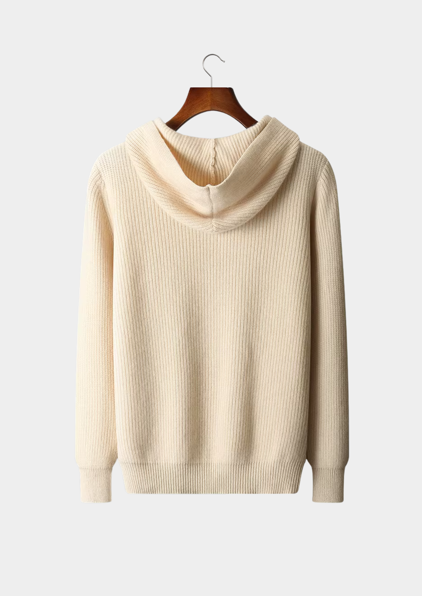Veroux Mode | Men’s Pure Extra-Fine Merino Wool Half Zipper Hoodie