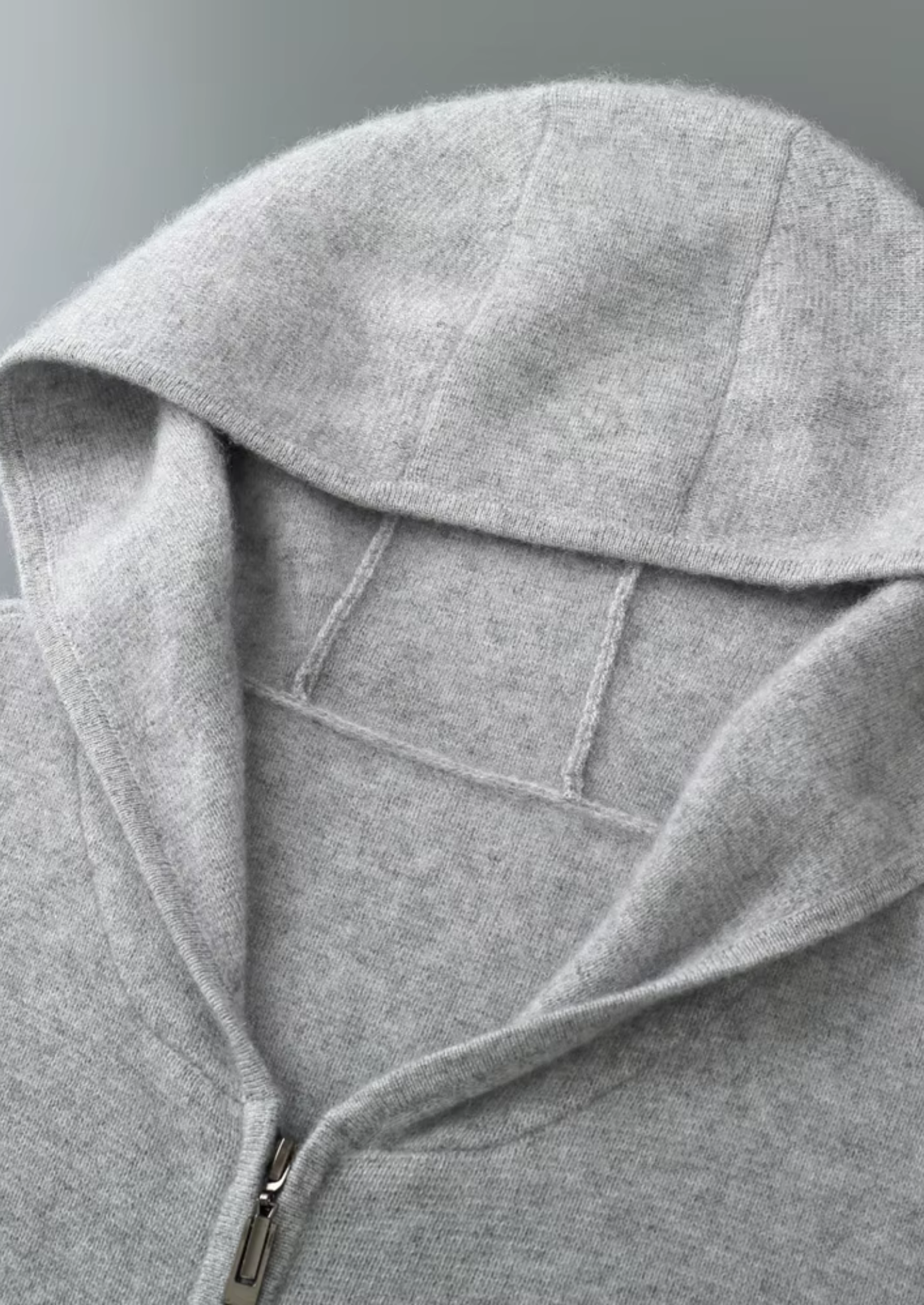 Veroux Mode | Men’s Pure Extra-Fine Merino Wool Zipper Hoodie
