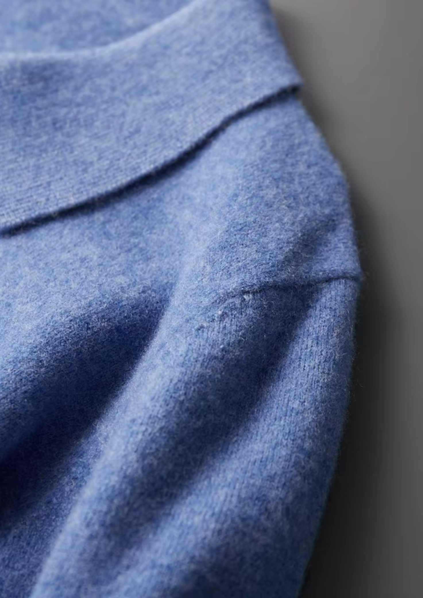 Veroux Mode | Men’s Pure Extra-Fine Merino Wool Half Zip Polo