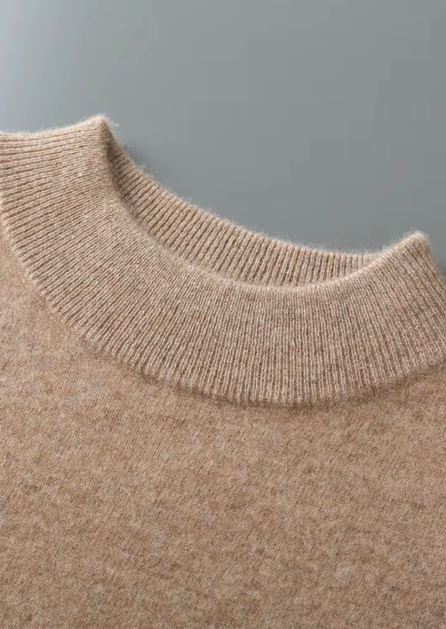 Veroux Mode | Men’s Pure Extra-Fine Merino Wool Classic Mockneck