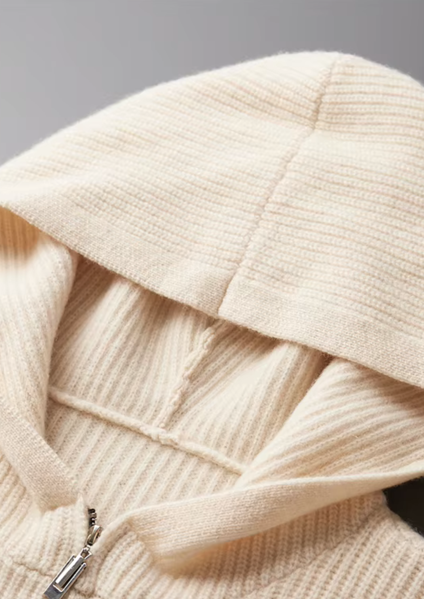 Veroux Mode | Men’s Pure Extra-Fine Merino Wool Half Zipper Hoodie