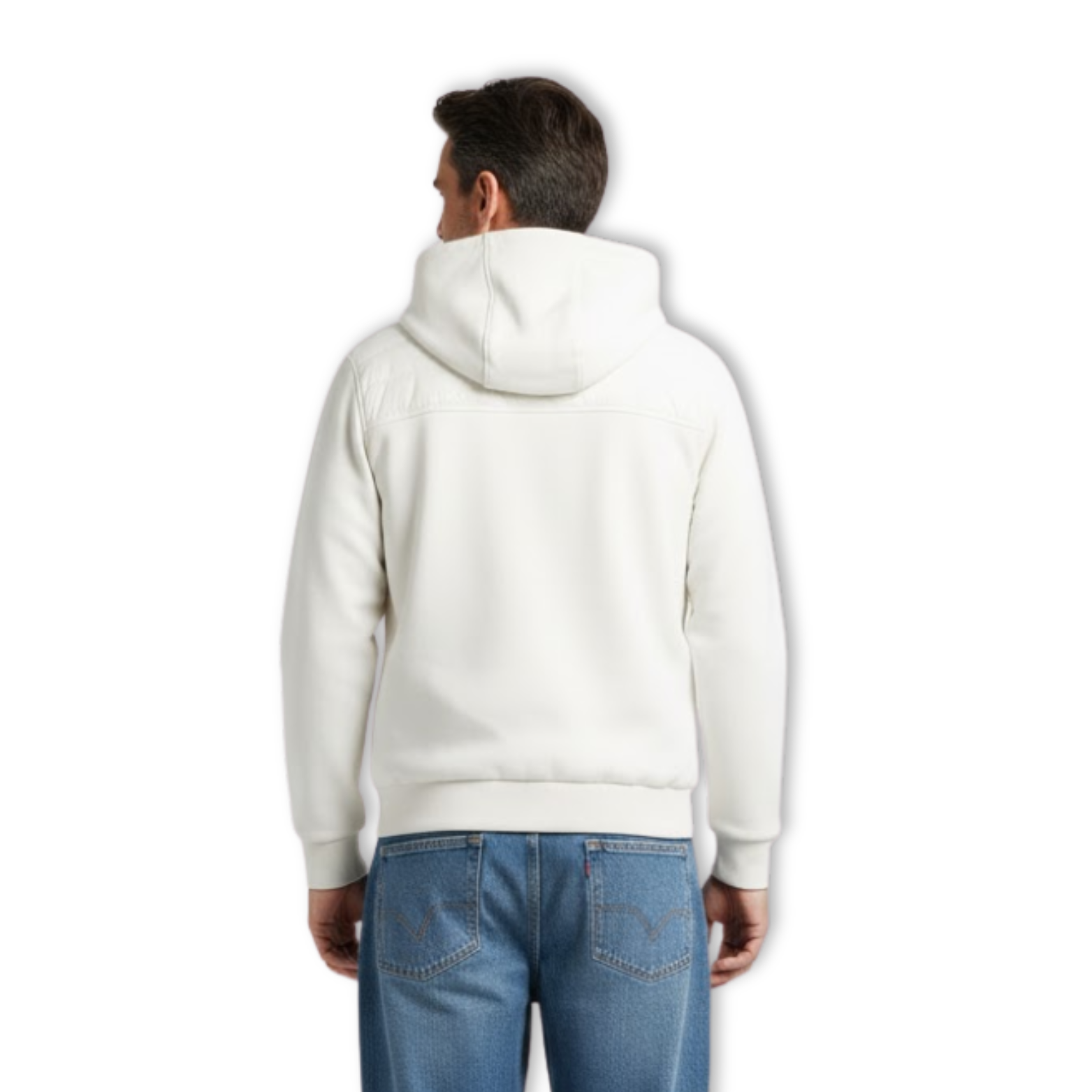 Men's Winter Cotton-Padded Casual Hooded Jacket Lightweight Loose Parkas