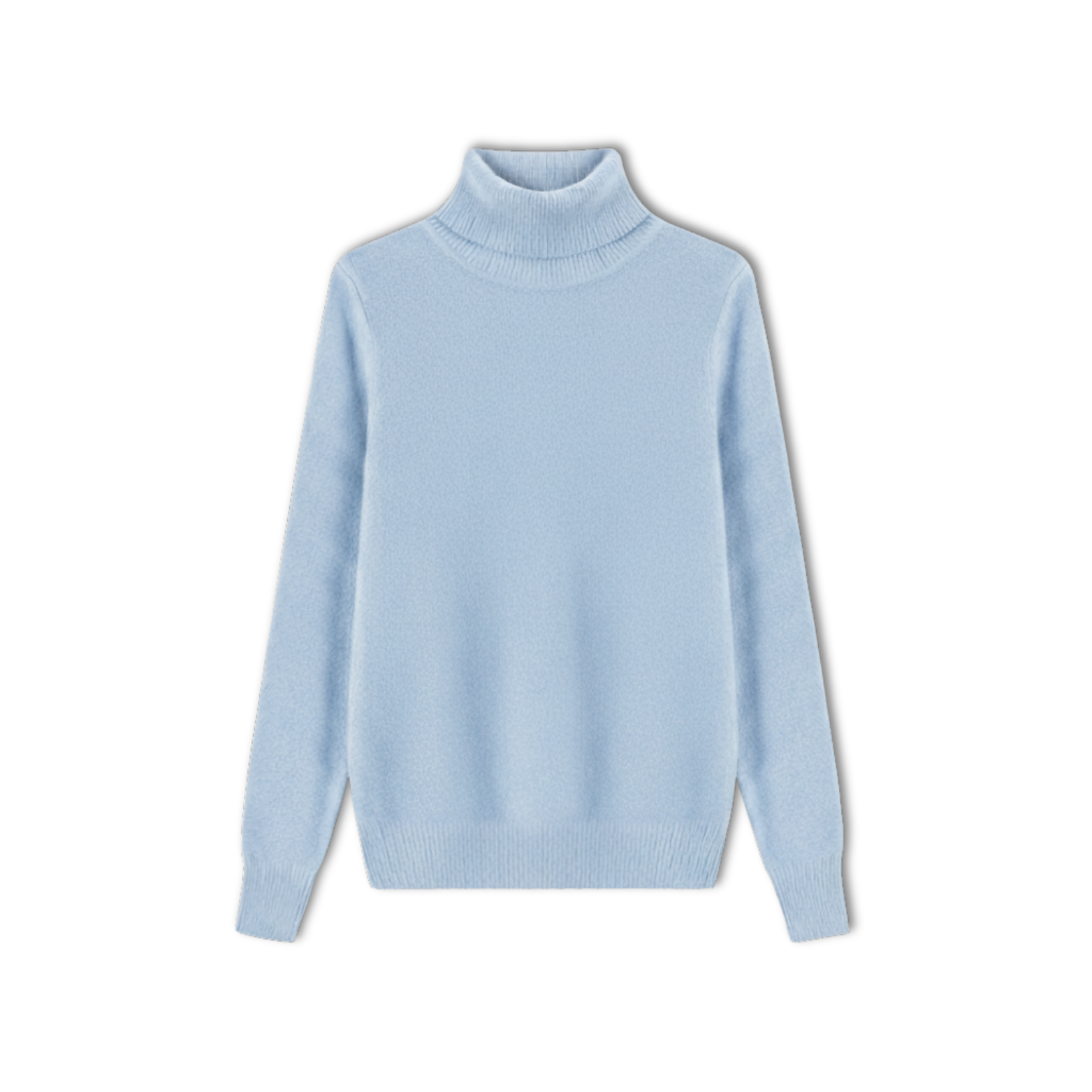 Merino Wool Cashmere Turtleneck Sweater Women Pullover