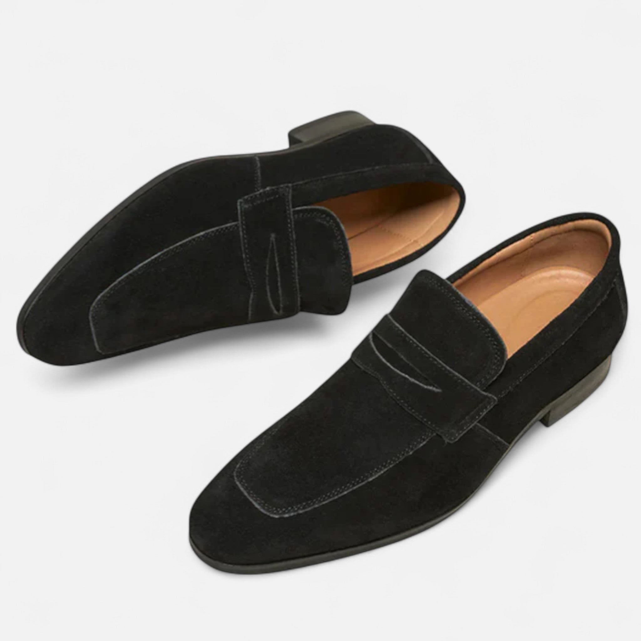 Veroux Mode | Men’s Suede Penny Loafers – Iconic Elegance, Timeless British Craft