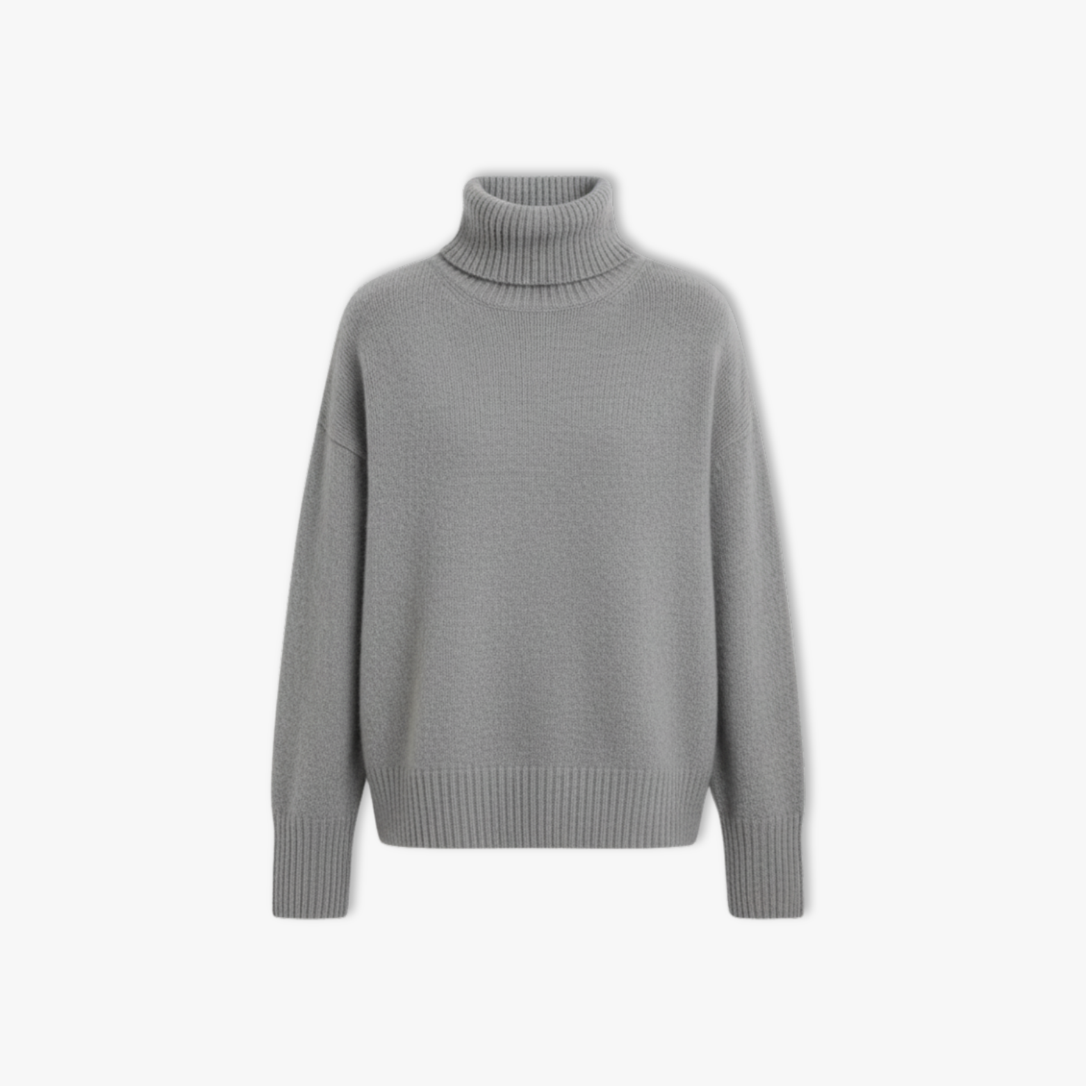 High Neck Sweater Women Soft Knitwear Lazy Style Pullover