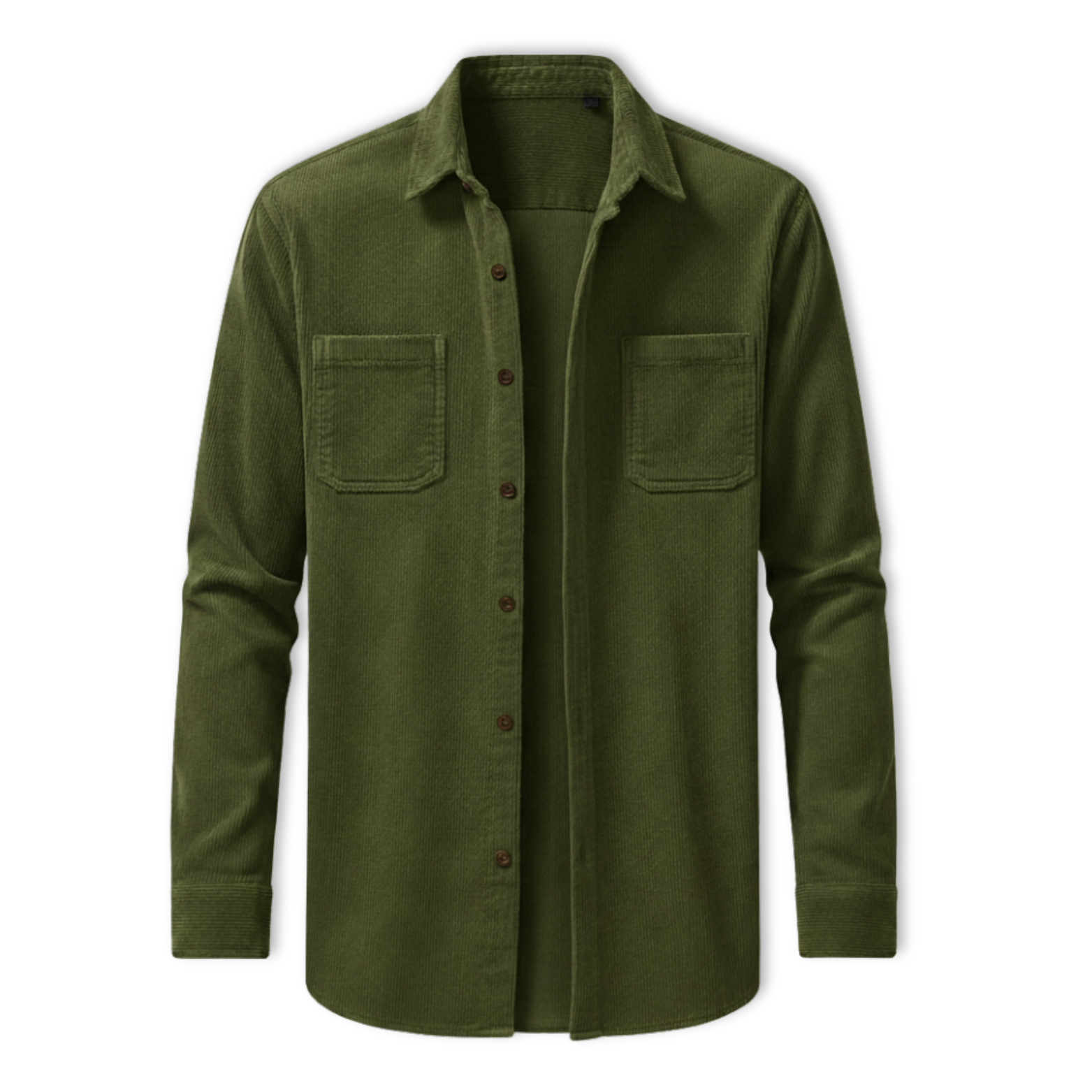 Men's Corduroy Shirt Jacket Long Sleeve Button Down Casual Loose Fit Shacket