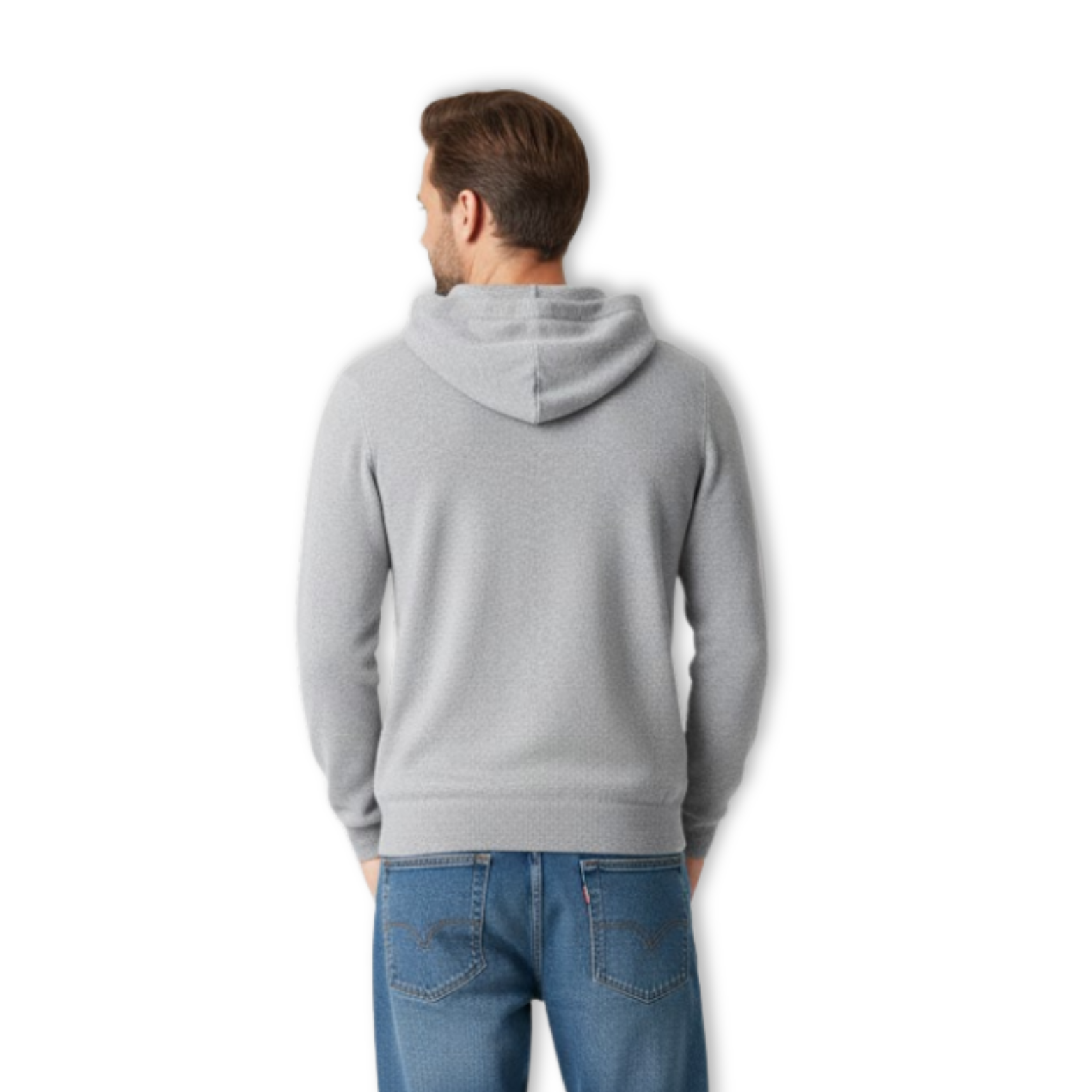 Cashmere Merino Wool Knitted Sweatshirt Hoodie One-piece Ready-to-wear