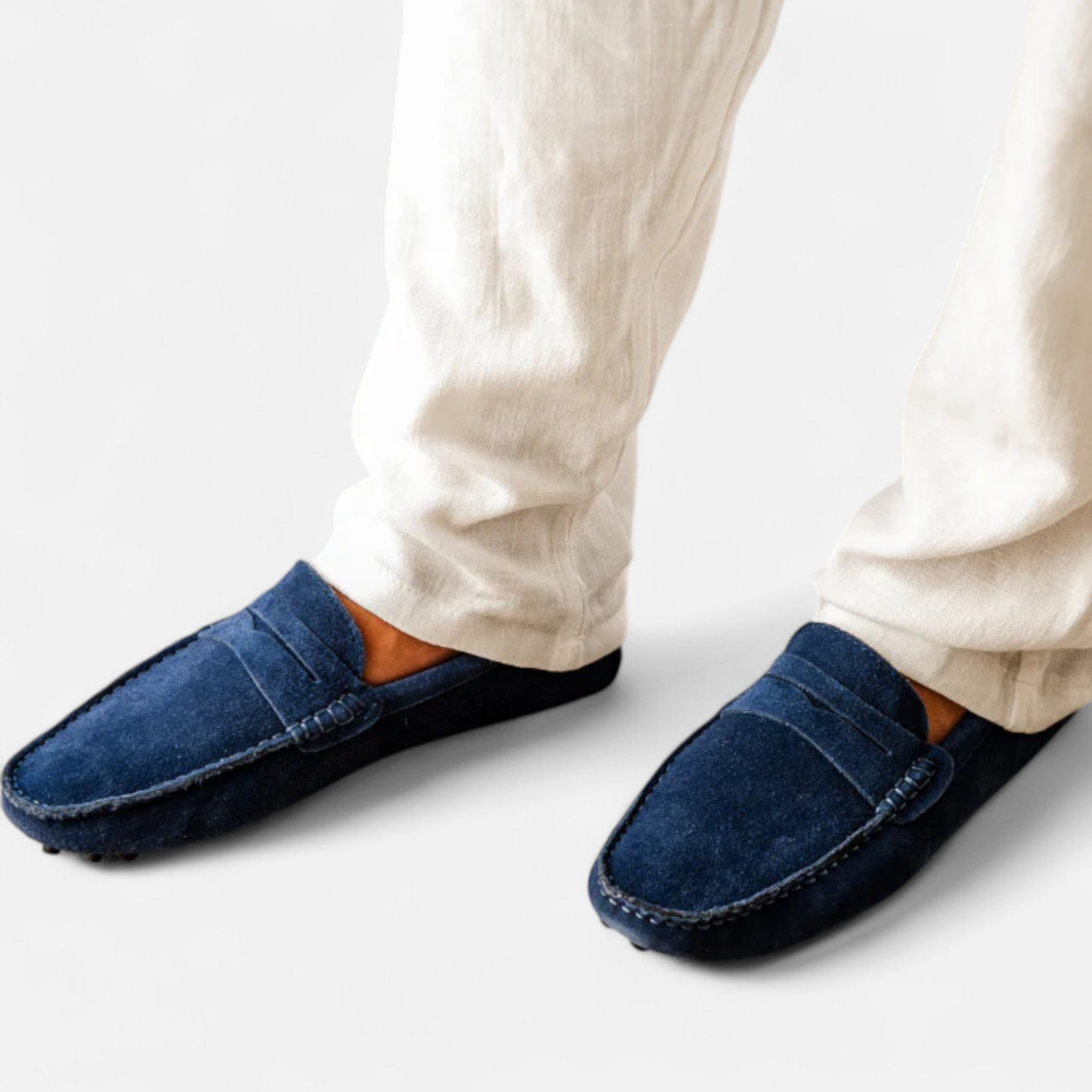 Veroux Mode | Men’s Suede Driver Loafers – Effortless Luxury, Refined Mobility