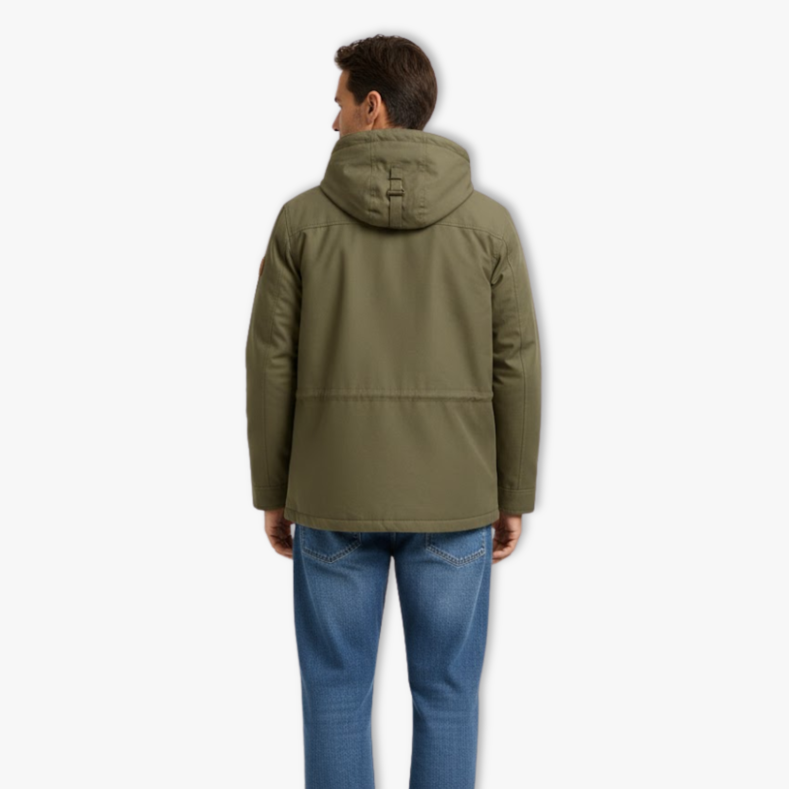 Men's Fleece Lined Cargo Jacket Hooded Winter Tactical Outerwear Thick Warm Coat